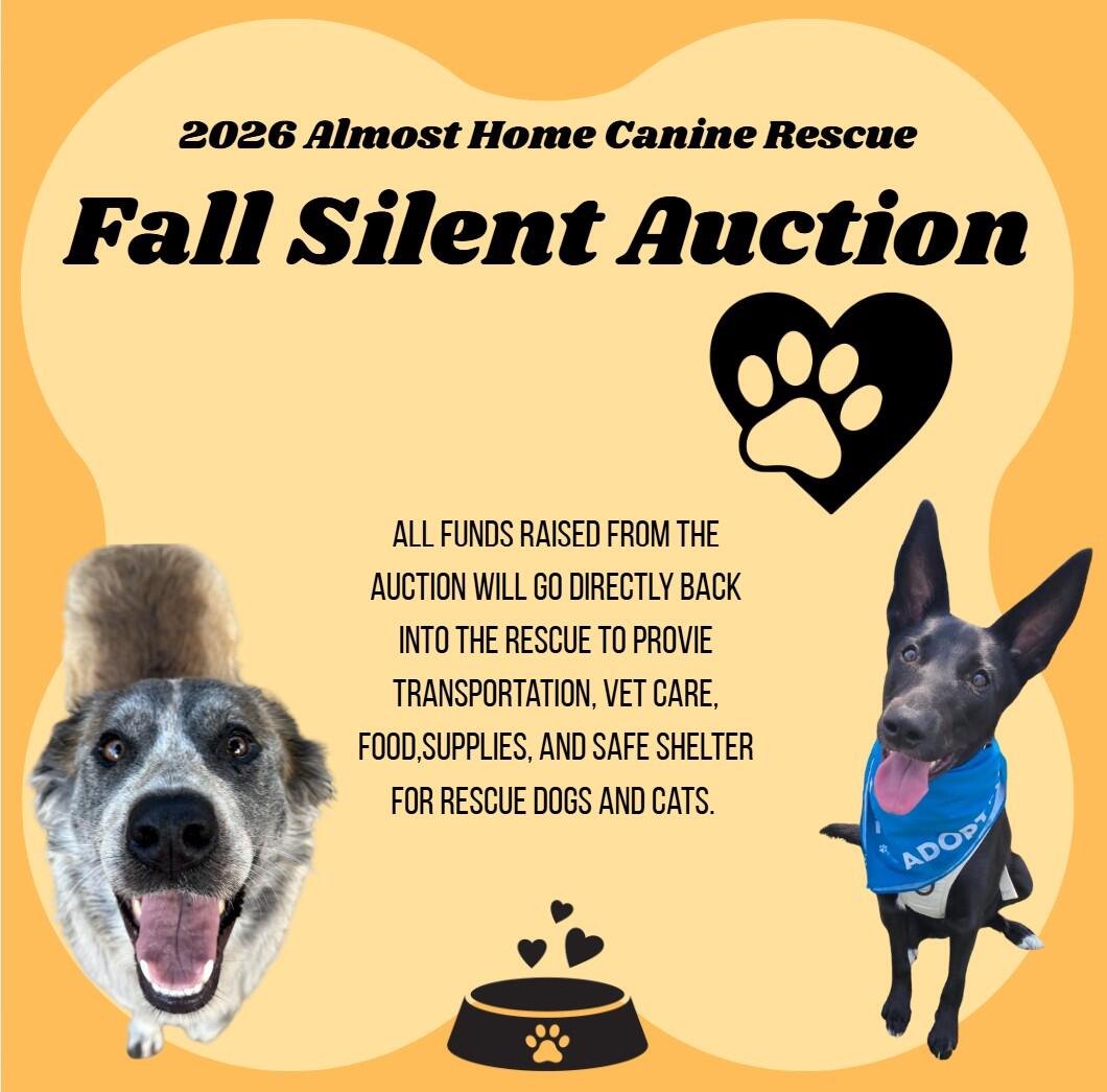Campaign cover image for 2026 Almost Home Canine Rescue Fall Silent Auction