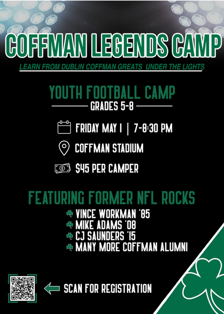 Campaign cover image for Dublin Coffman Legends Under the Lights Camp 2026