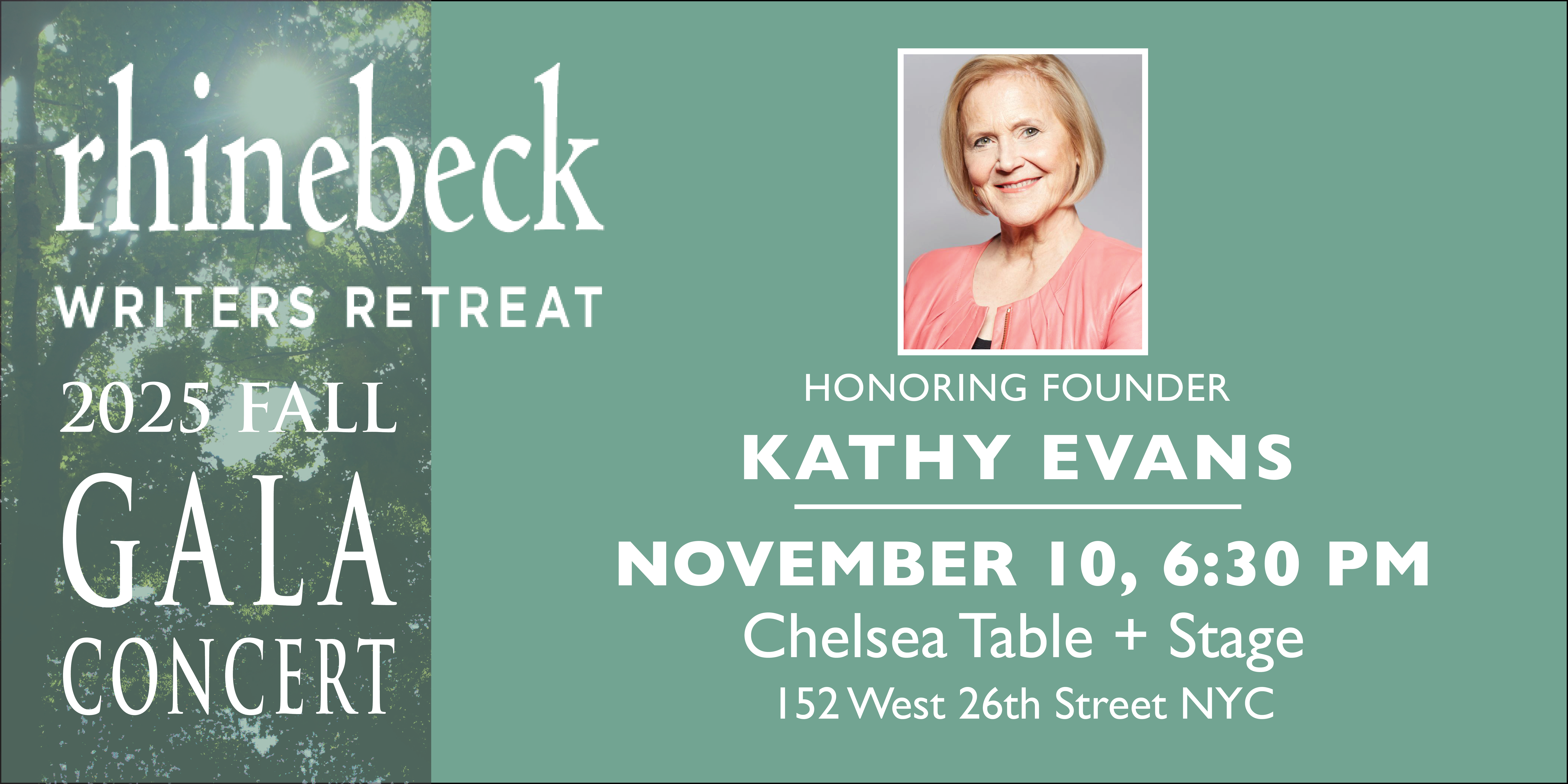 Campaign cover image for 2025 Rhinebeck Writers Retreat Gala Concert