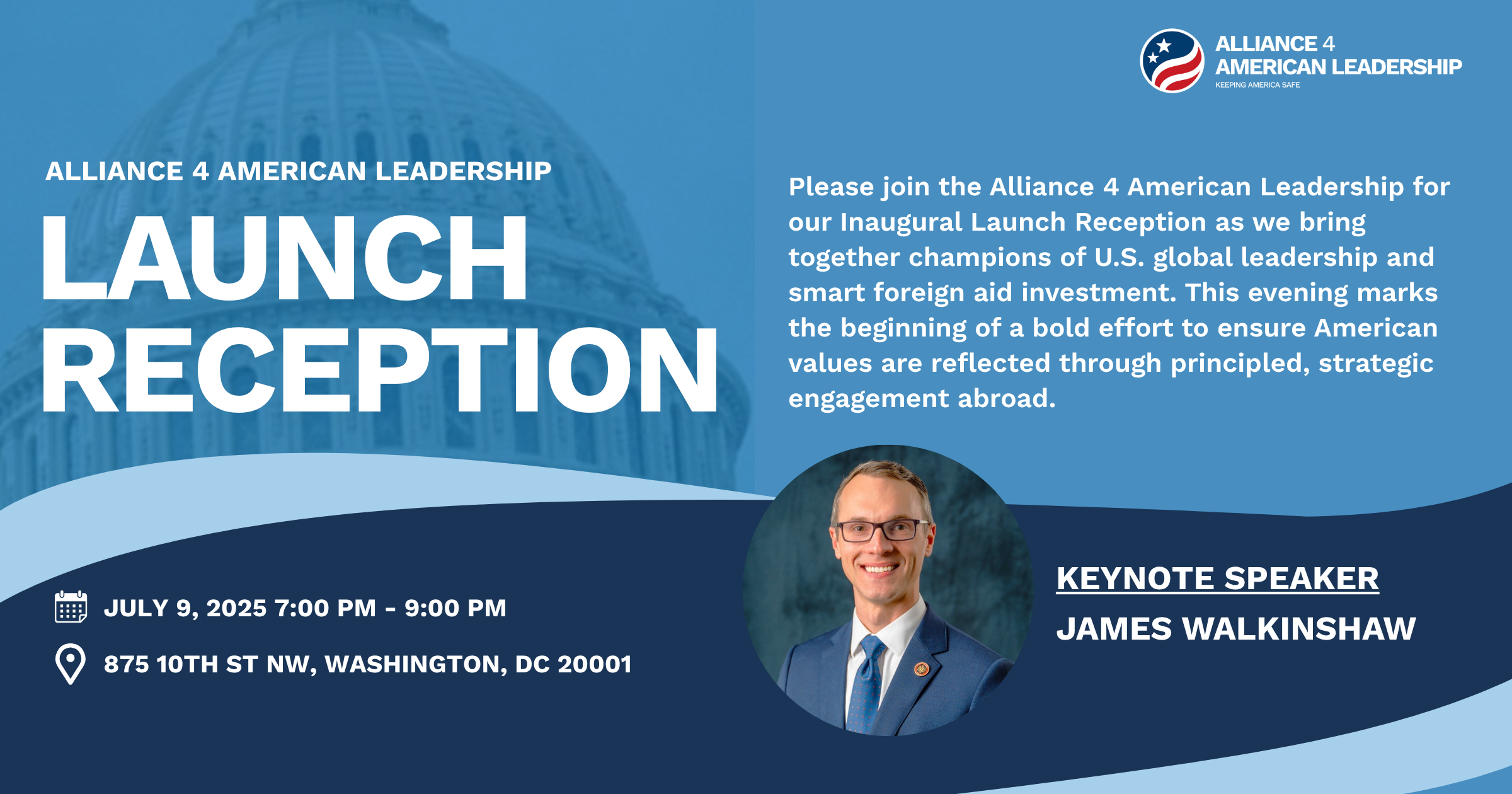 Campaign cover image for Launch Reception - Alliance 4 American Leadership