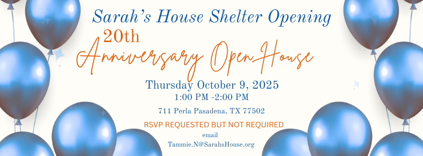 Sarah's House Shelter Opening 20th Anniversary Open House | Sarah's House