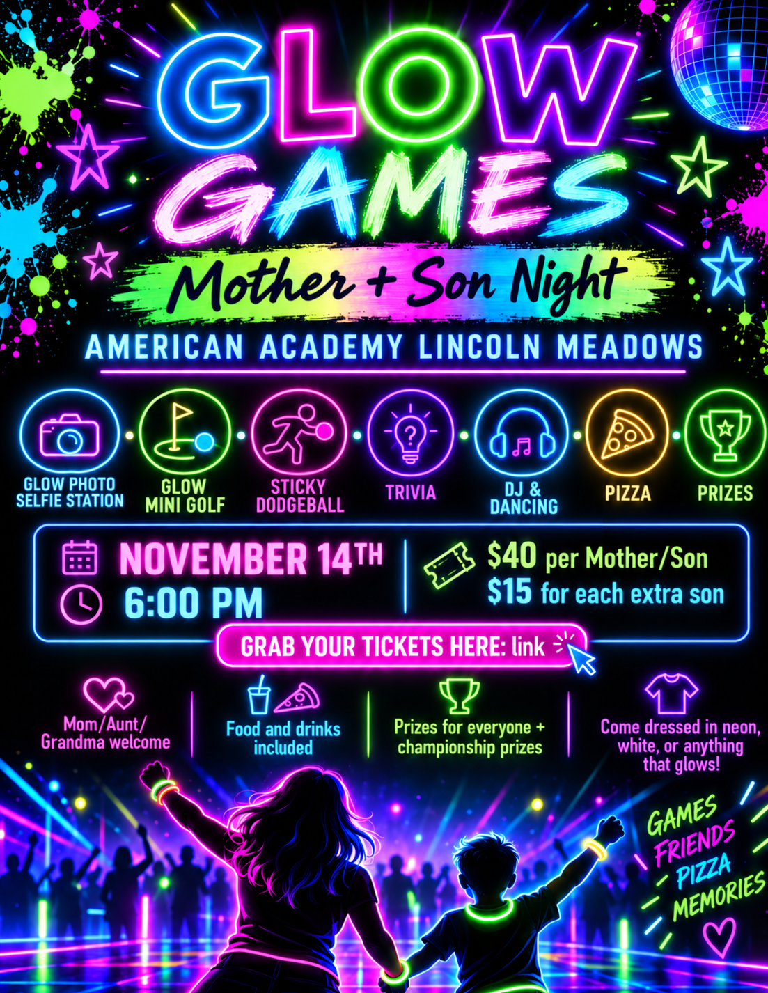 Campaign cover image for Glow Games: Mother & Son Night