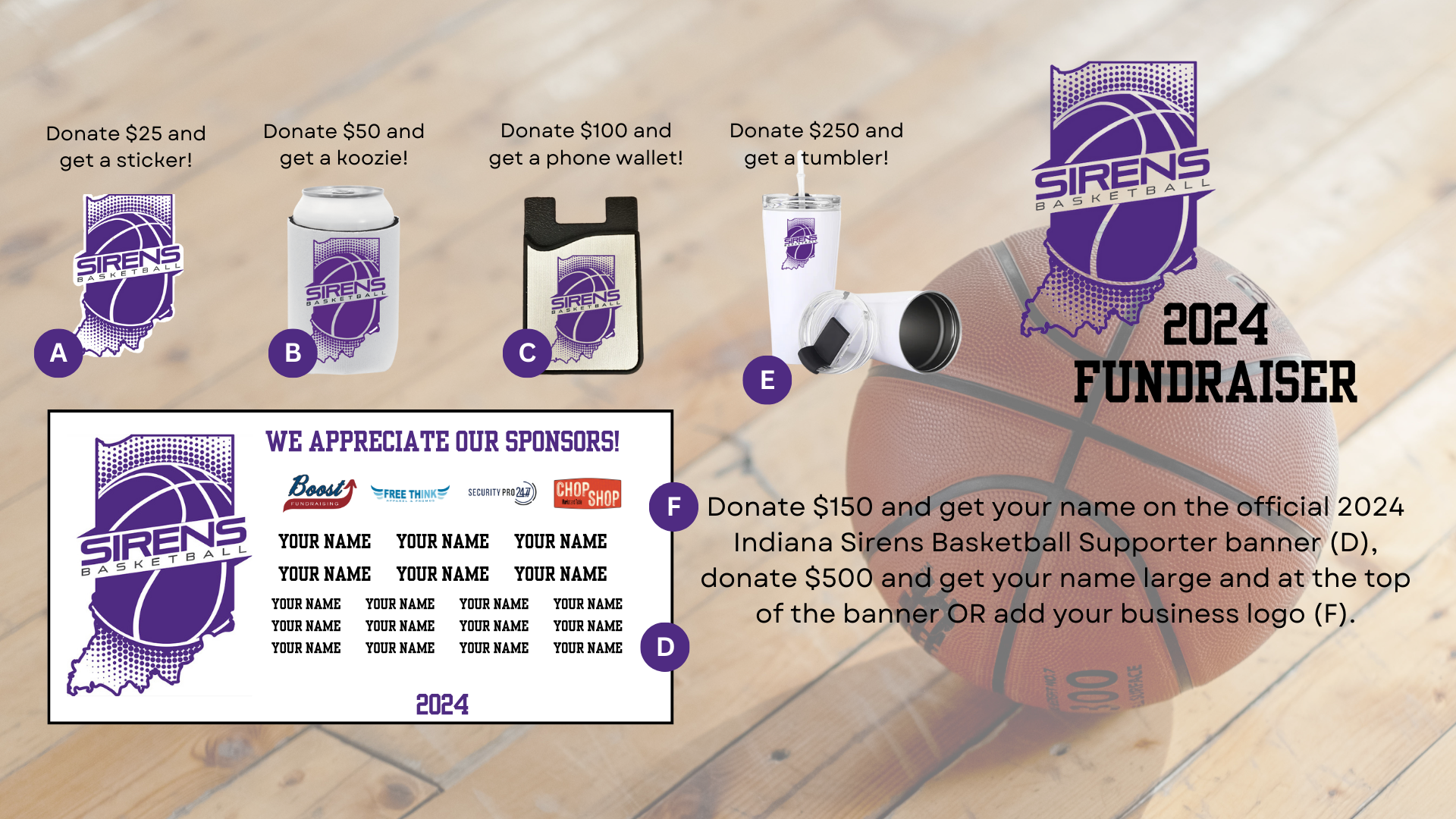 Campaign cover image for Support the Indiana Sirens Basketball Team!