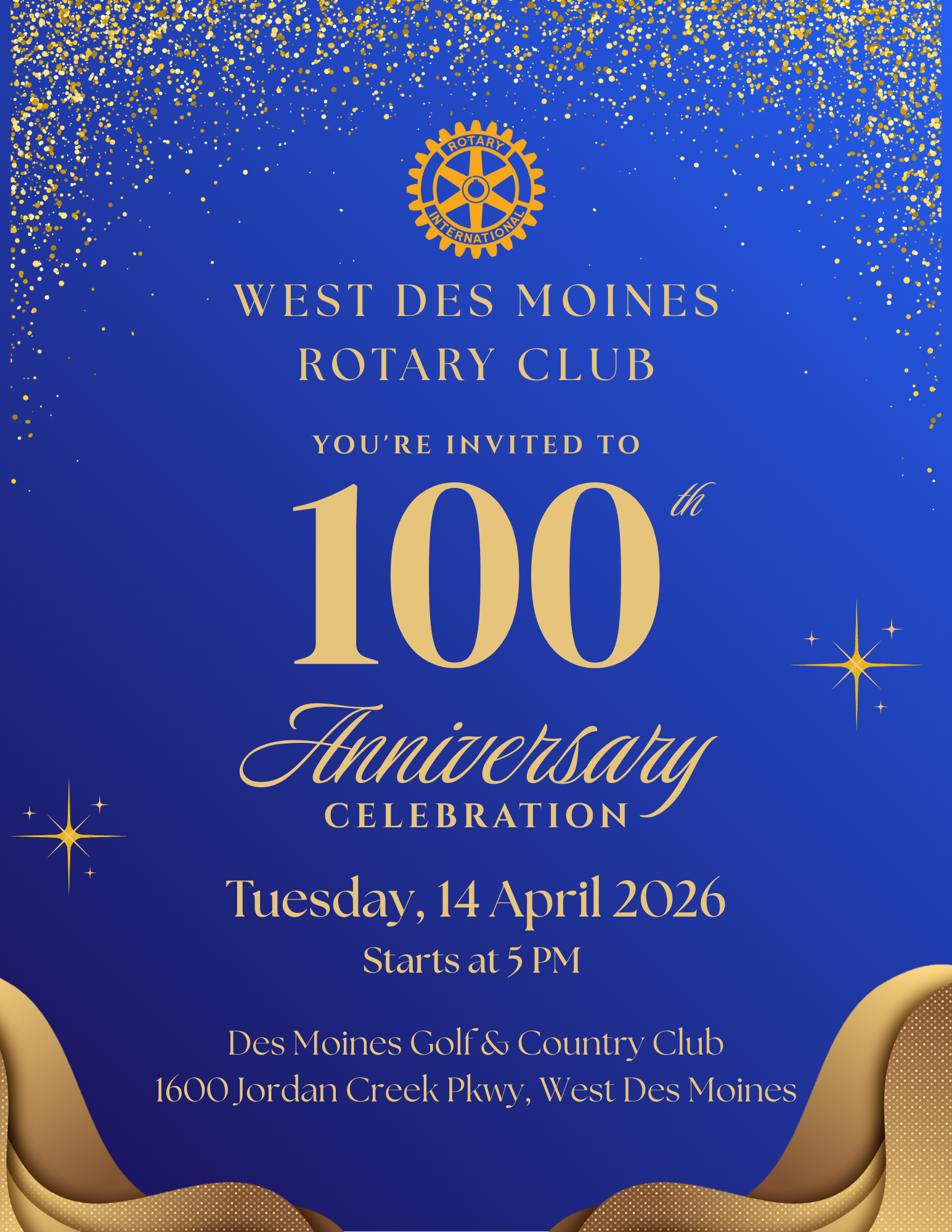 Campaign cover image for WDM Rotary 100th Anniversary Celebration