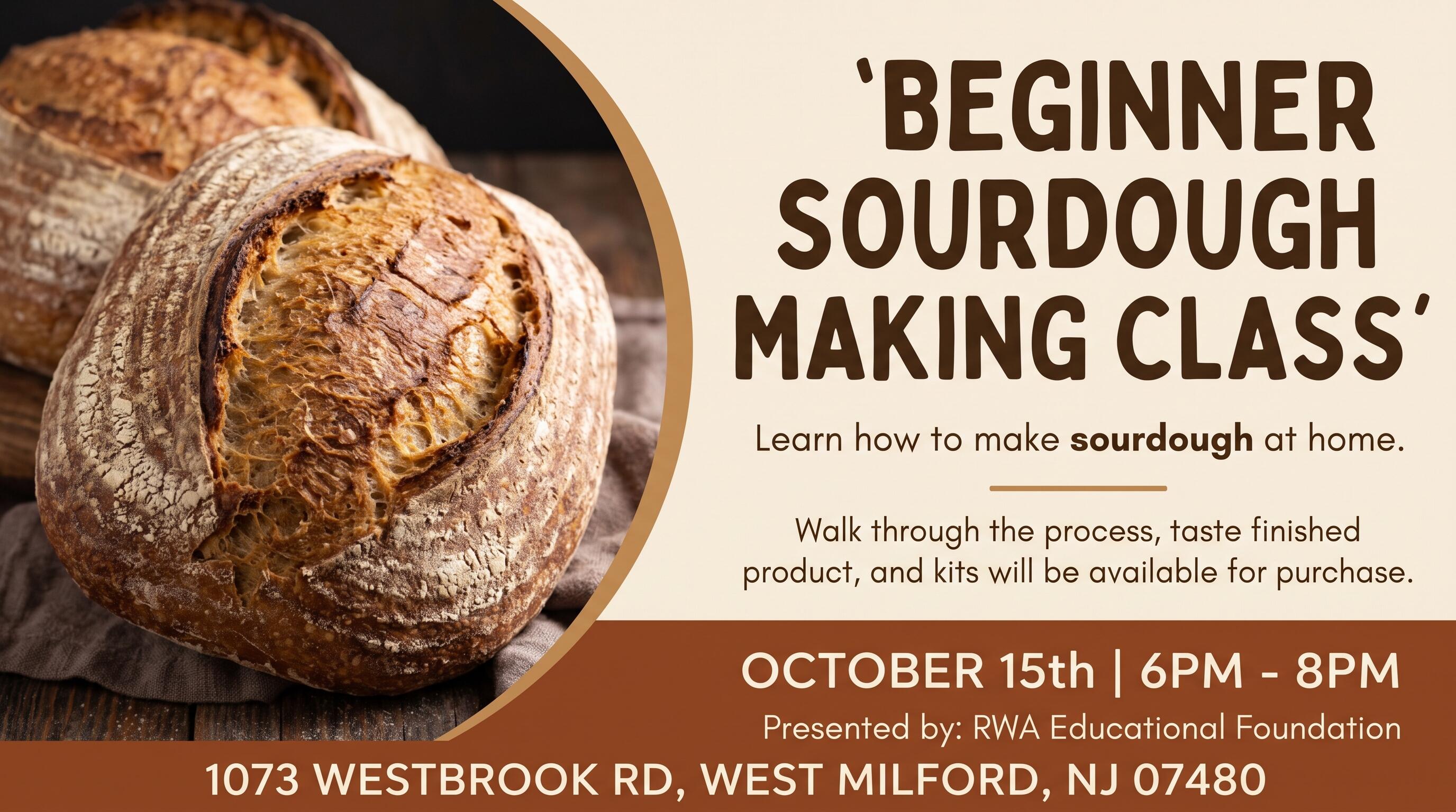 Campaign cover image for Beginner Sourdough Making Class