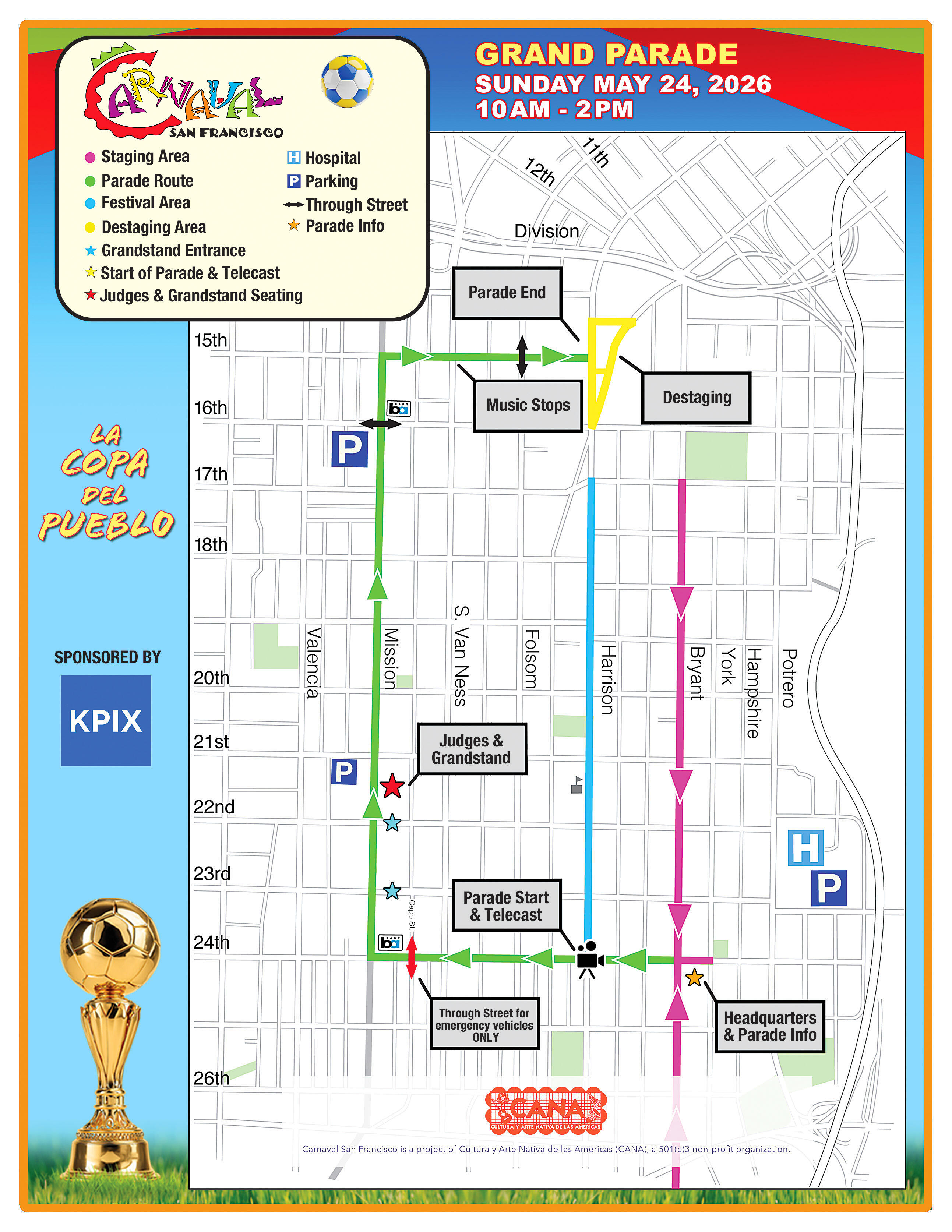 Campaign cover image for 2026 Carnaval SF Parade Grandstand Seating Tickets