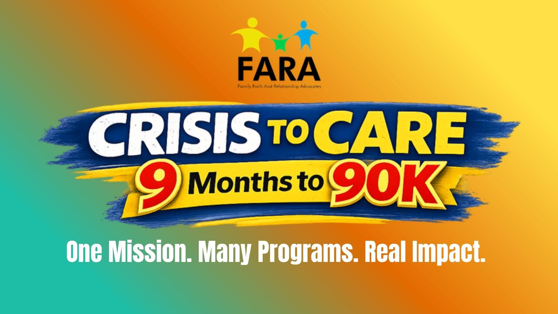Campaign cover for Crisis to Care: 9 Months to 90k