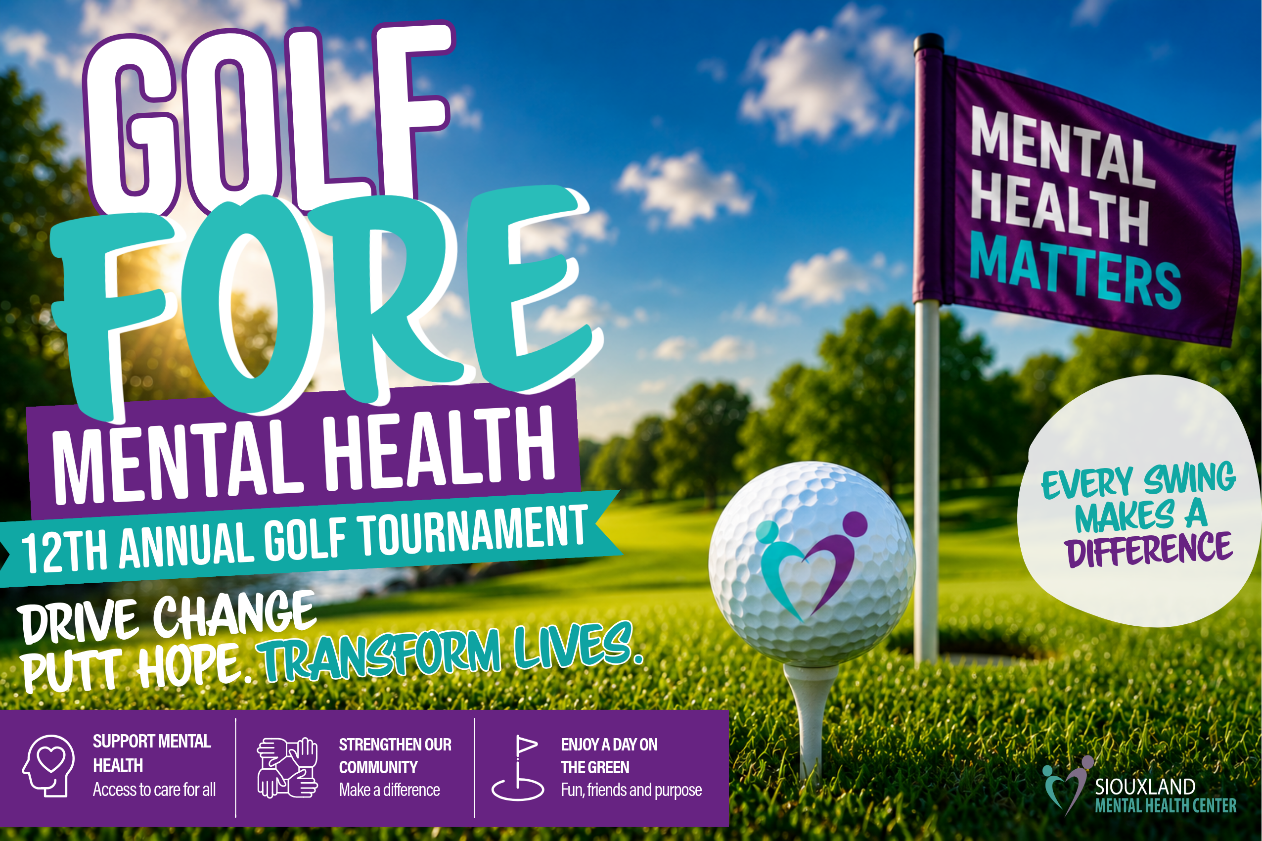 Campaign cover image for 12th Annual Golf "Fore" Mental Health