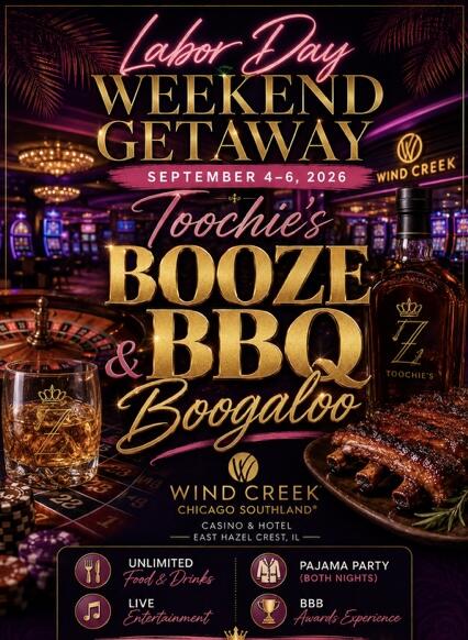 TOOCHIE S BOOZE BARBECUE AND BOOGALOO 2026 LABOR DAY WEEKEND GETAWAY 