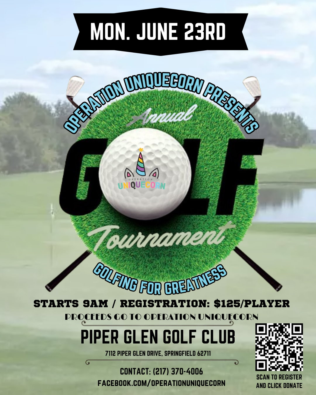 Campaign cover image for 2025 Operation Uniquecorn Golf Outing