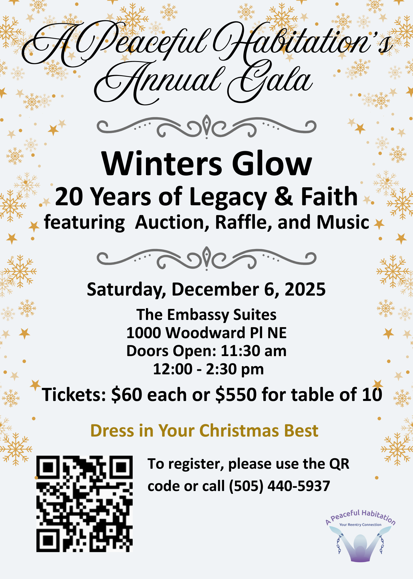 Campaign cover image for Winters Glow 2025 Gala for A Peaceful Habitation