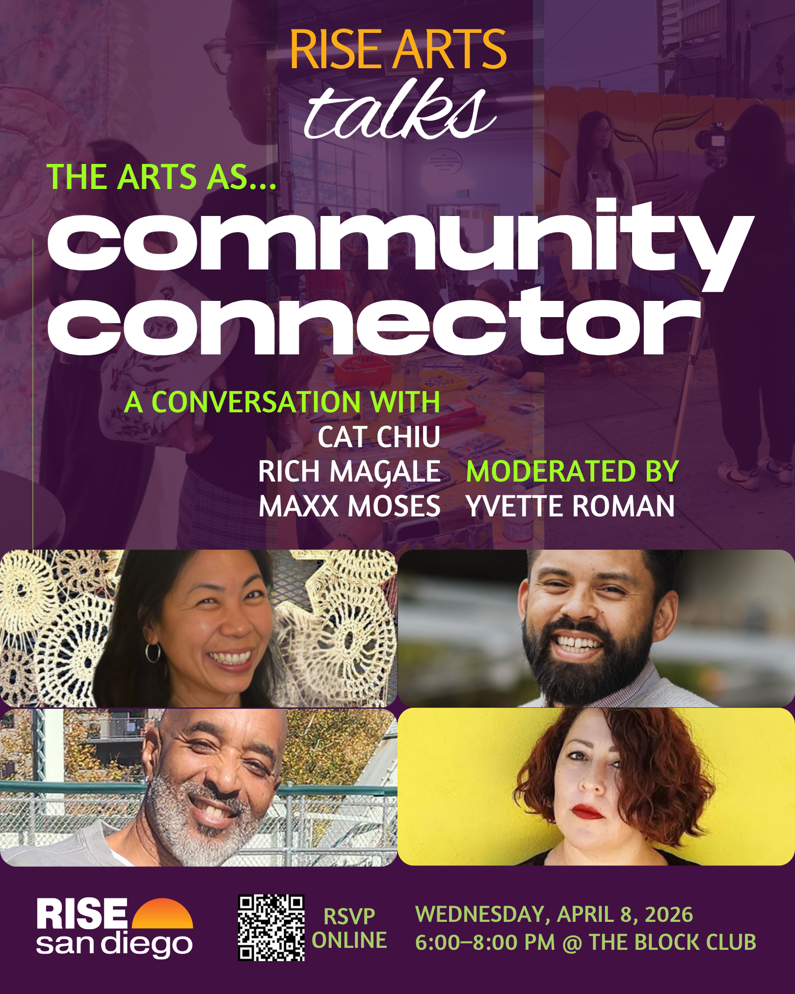 Campaign cover image for RISE Arts Talks—The Arts As... COMMUNITY CONNECTOR