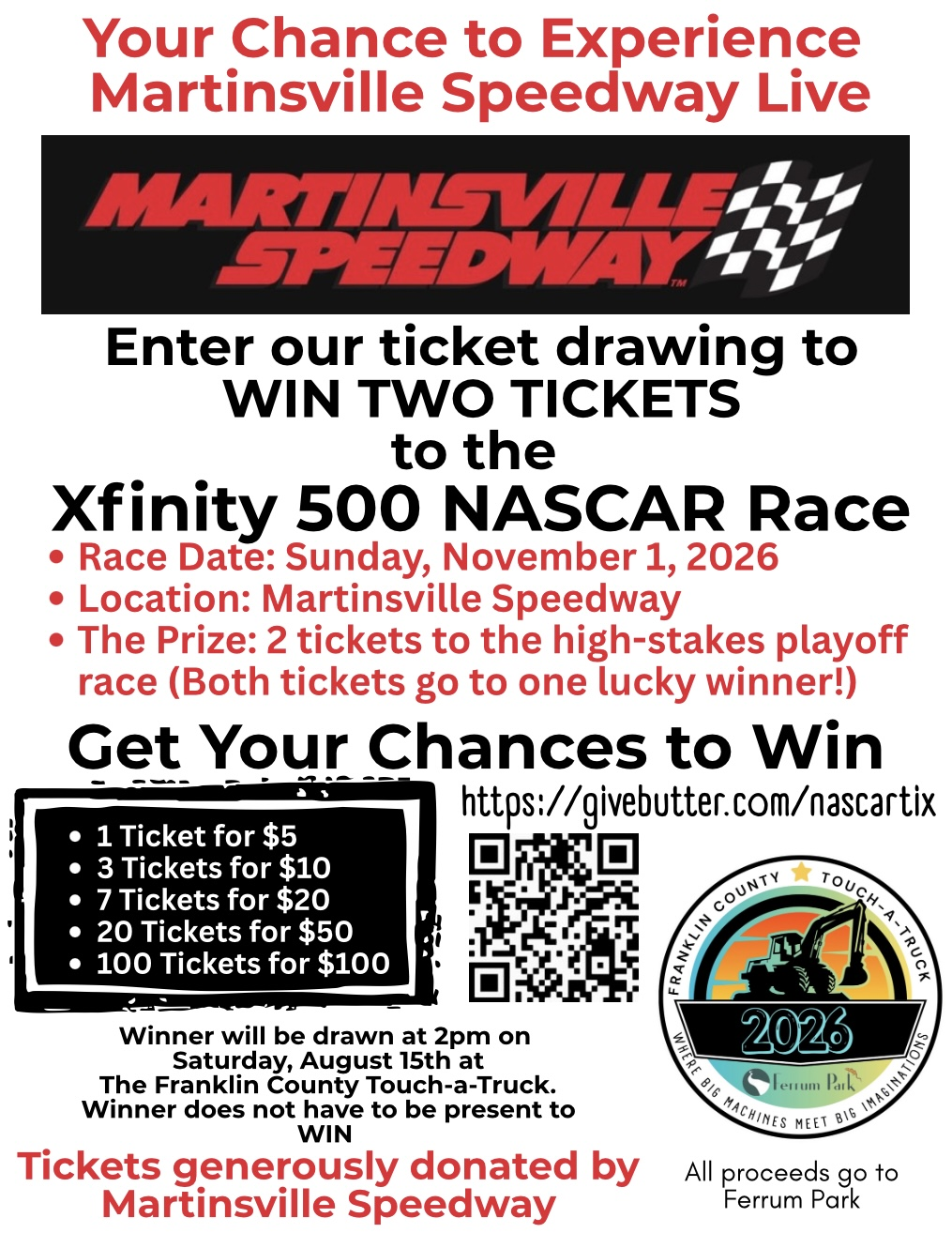 Campaign cover image for 🏁 NASCAR Ticket Raffle 🏁