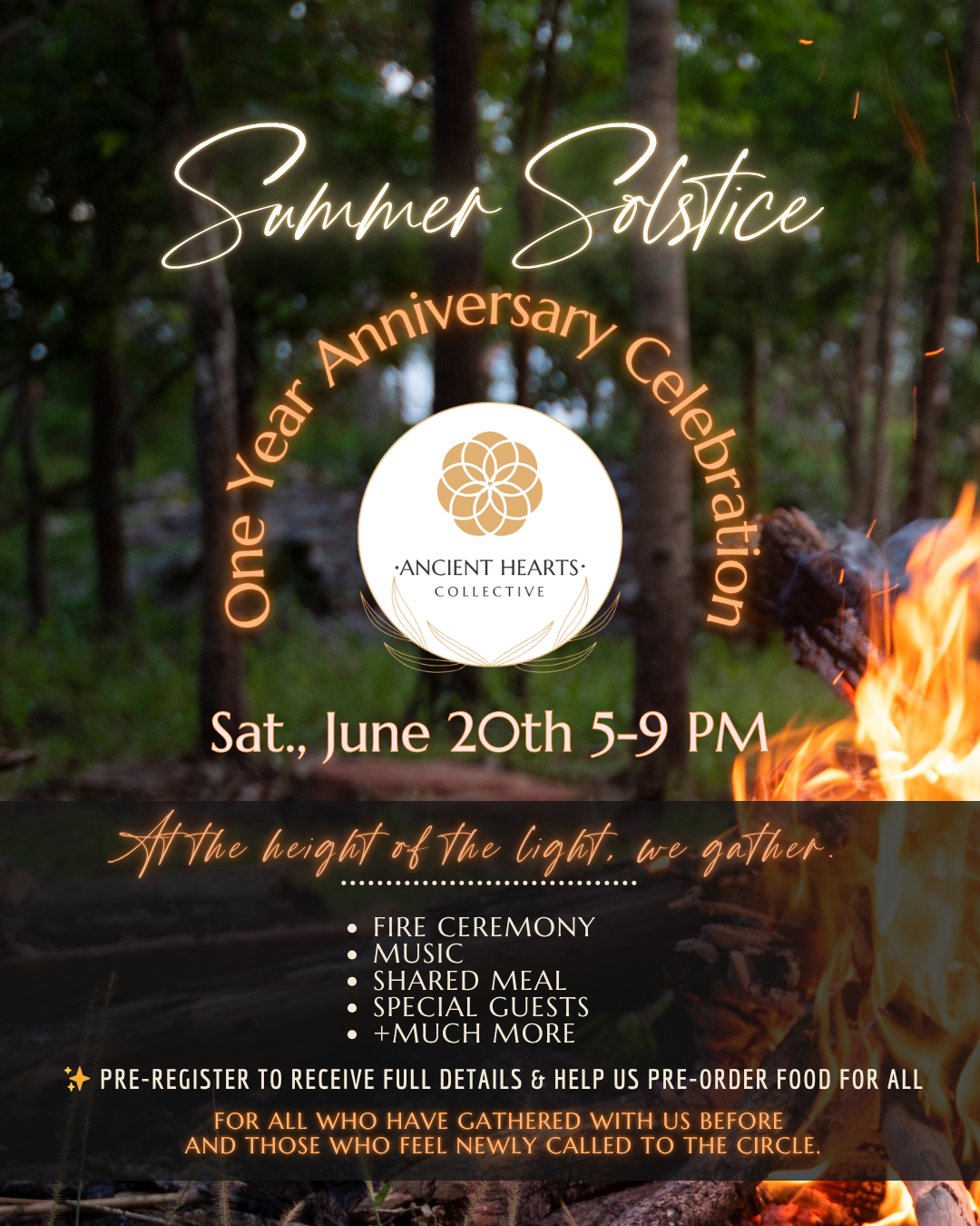 Campaign cover image for Summer Solstice - One Year Anniversary Celebration