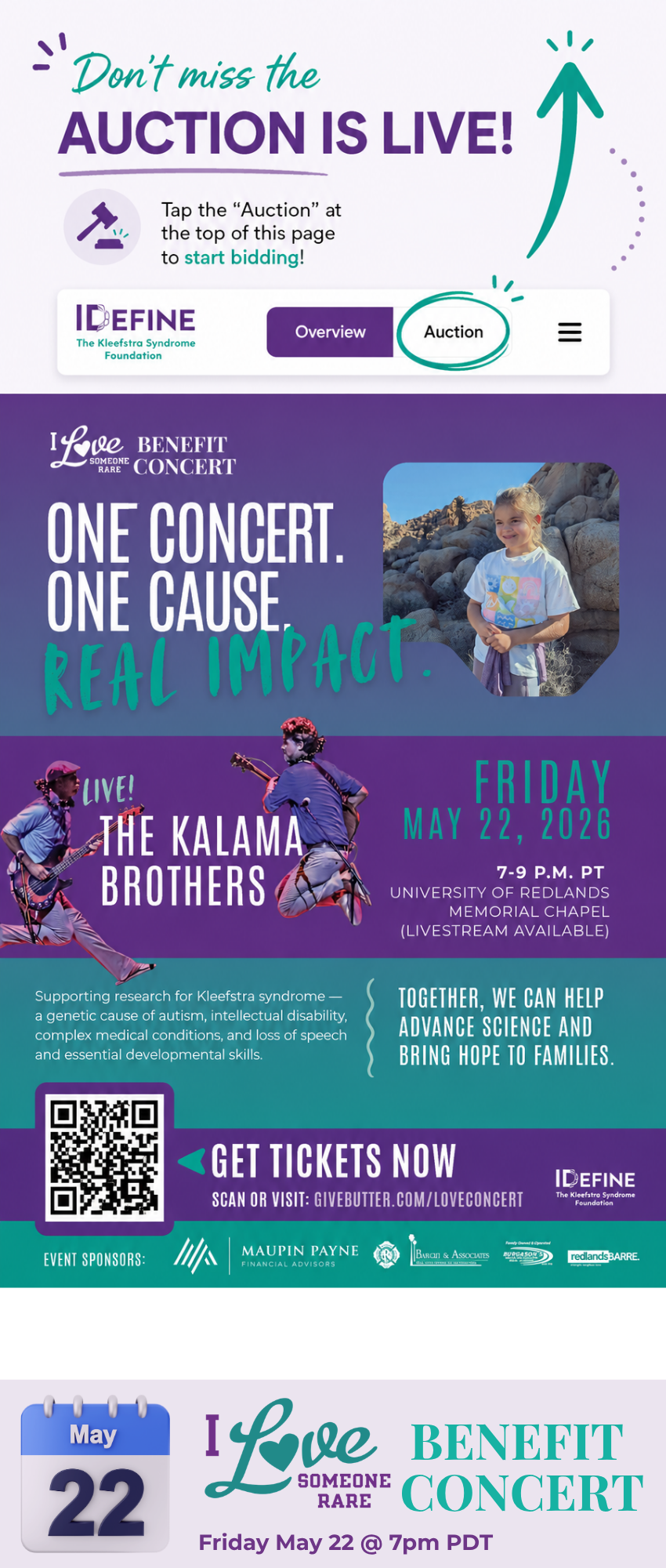 Campaign cover image for I Love Someone Rare Benefit Concert