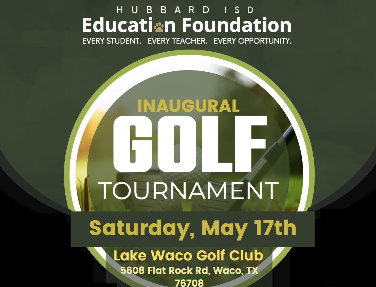 Campaign cover image for Inaugural Hubbard ISD Education Foundation Golf Tournament