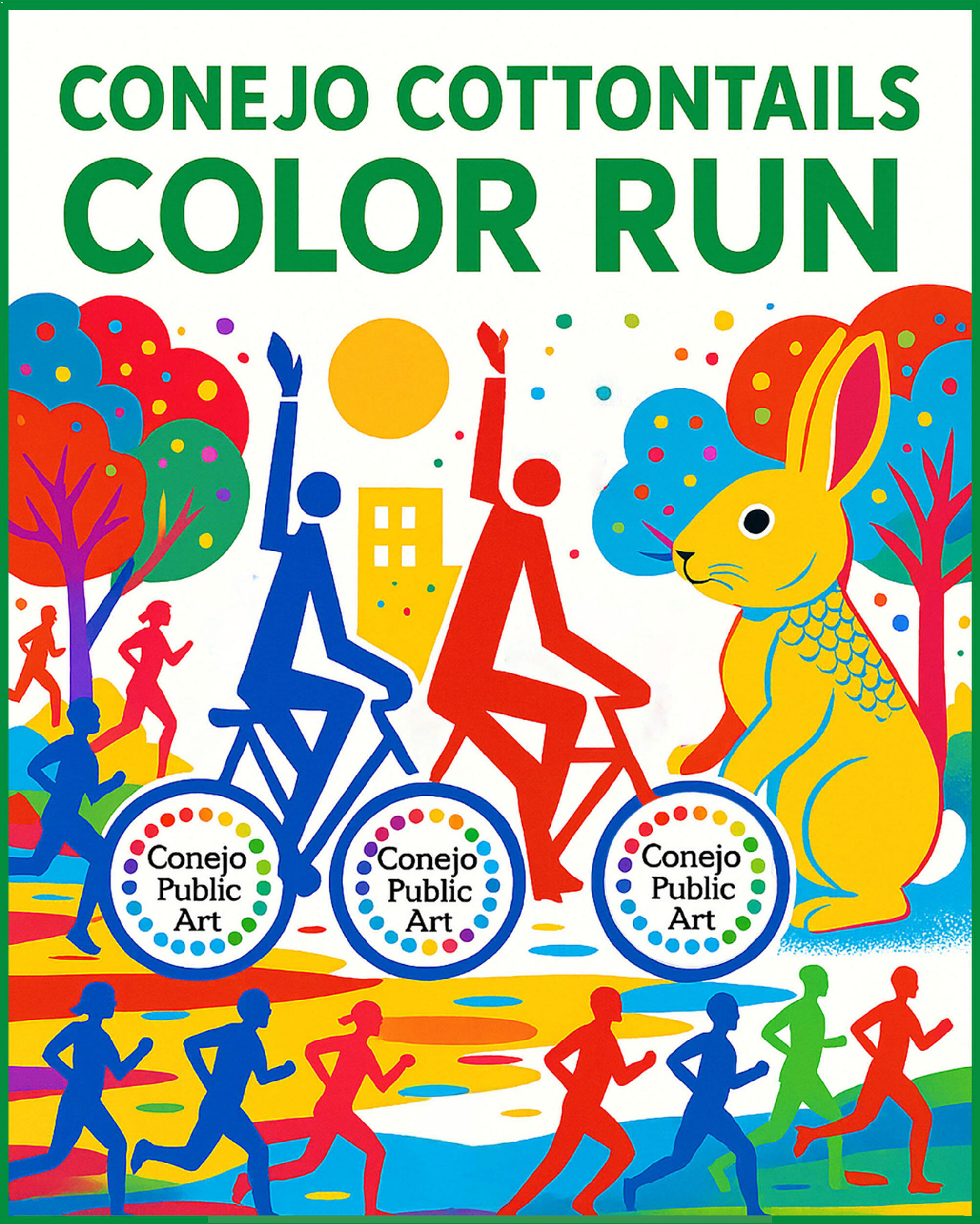 Campaign cover image for Conejo Cottontails 5K Color Run