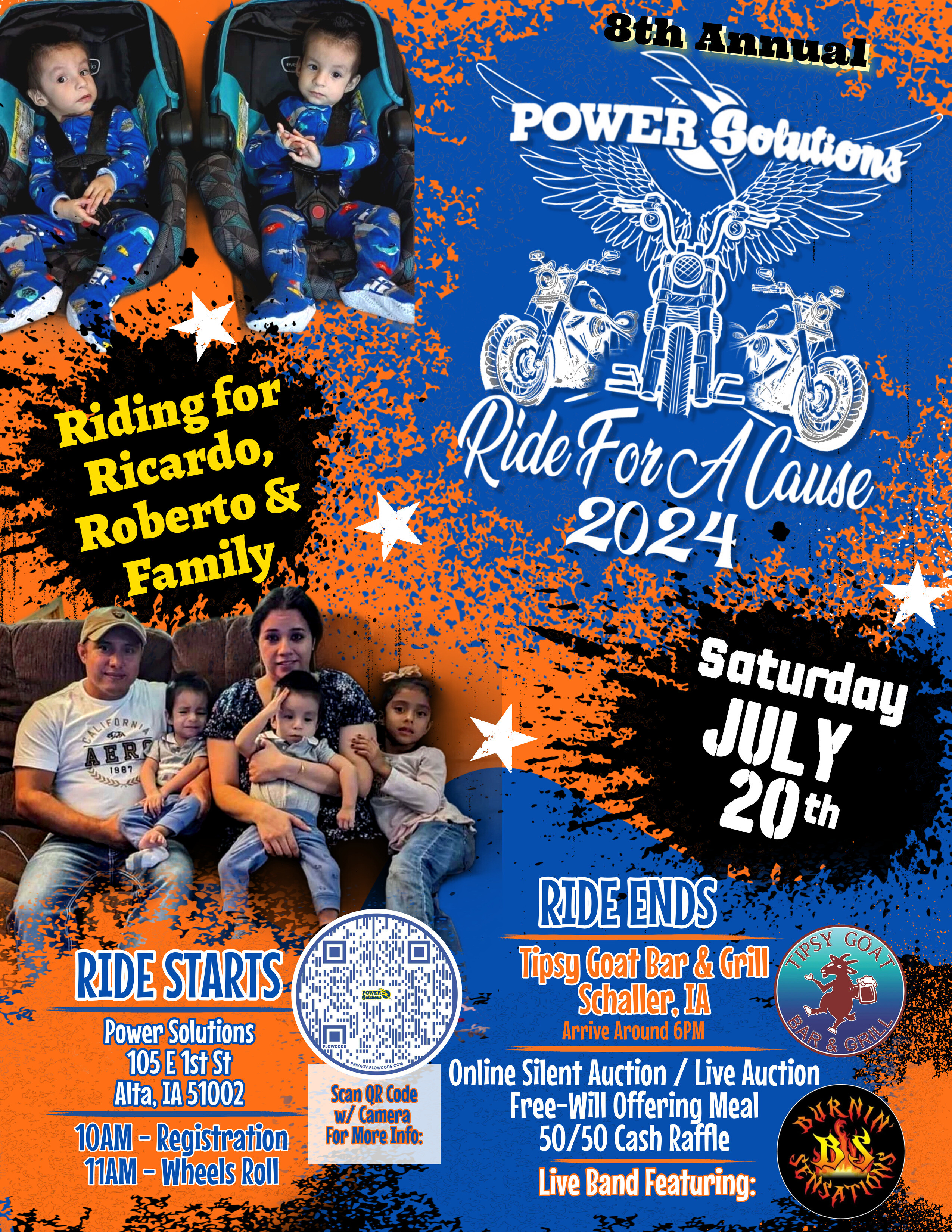 Campaign cover image for Power Solutions Ride For A Cause