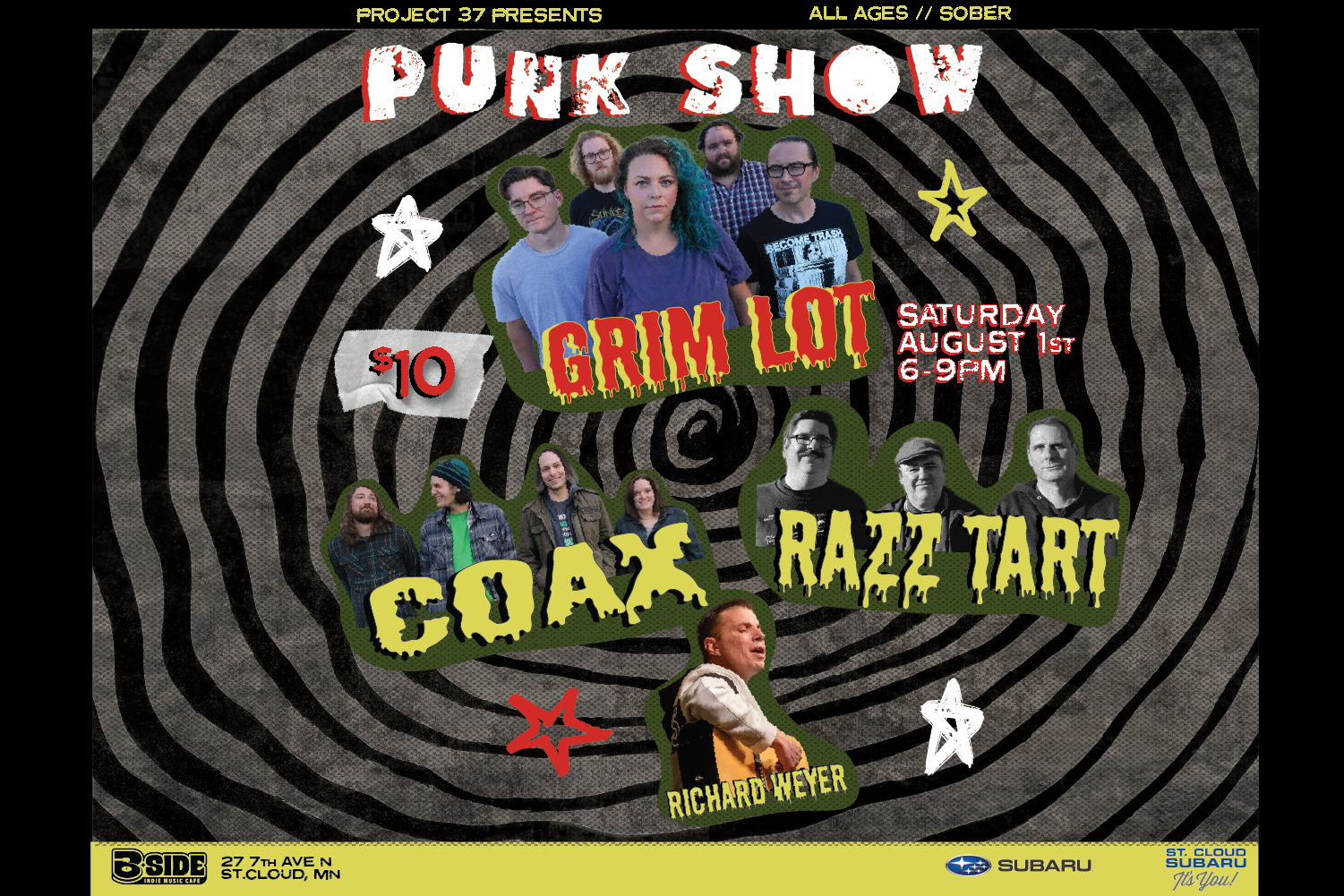 Campaign cover image for Punk Show // Grim Lot // Raspberry Tart // Coax // Richard Weyer