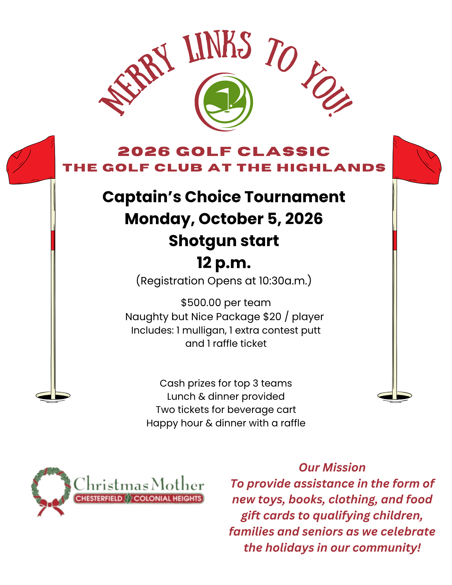 Campaign cover image for 2026 Merry Links to You Golf Team Registration
