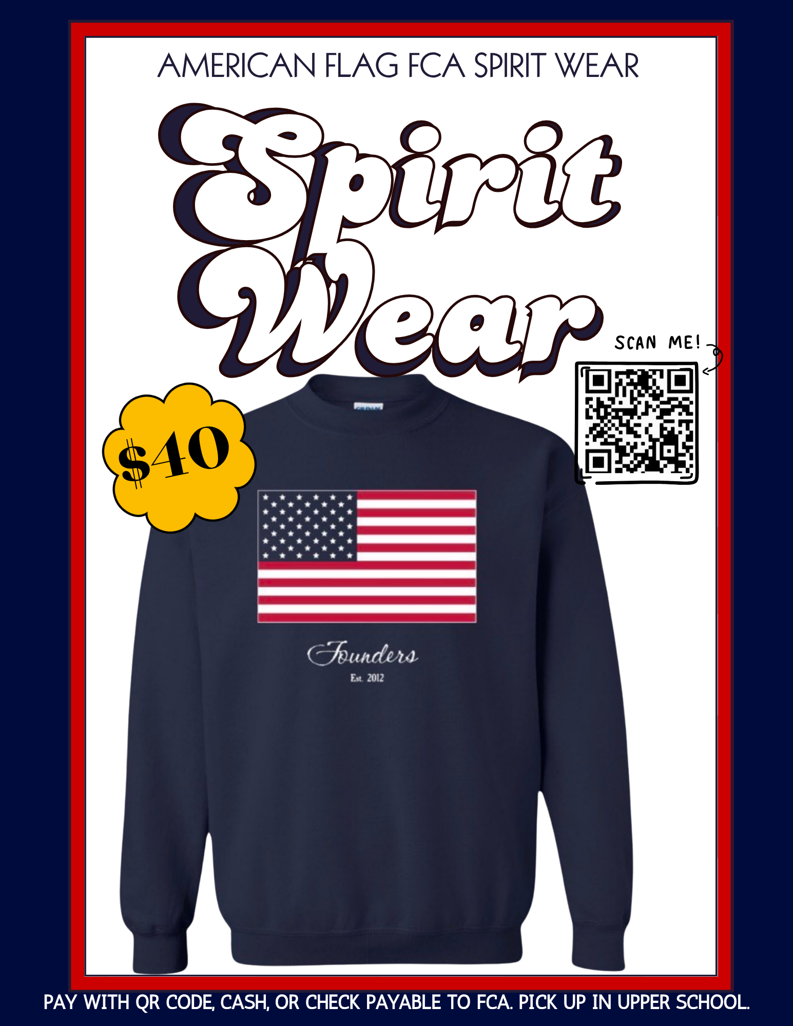 Campaign cover image for American Flag FCA Spirit Wear + 2025 Fall Festival
