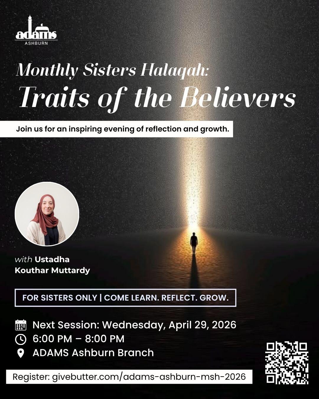 Campaign cover image for Monthly Sisters Halaqah: Traits of the Believers