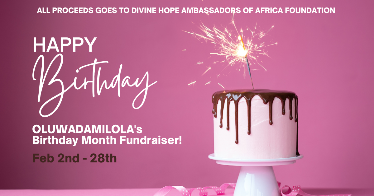 Campaign cover image for OLUWADAMILOLA's Birthday Month Fundraiser!