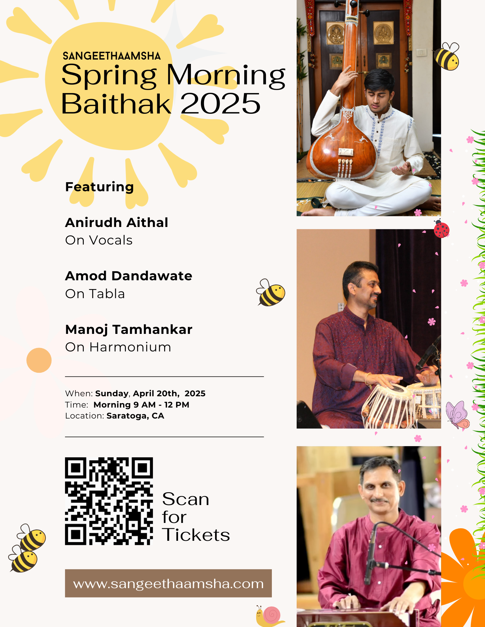 Campaign cover image for Sangeethaamsha Spring Baithak 2025