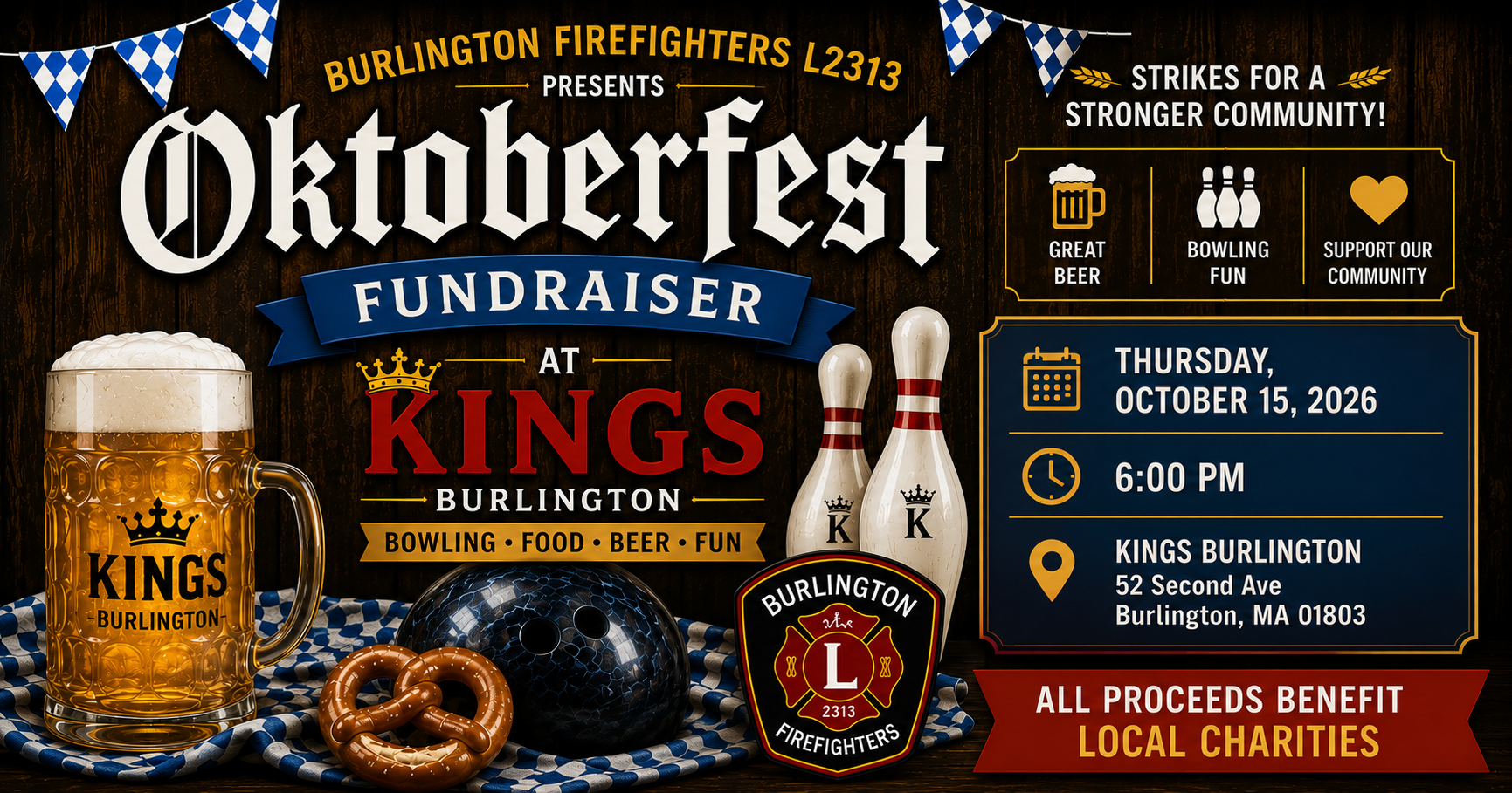 Campaign cover image for 2026 Burlington Firefighters' L2313 Oktoberfest