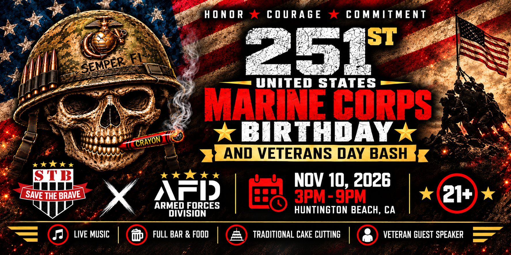 Campaign cover image for 251st United States Marine Corps Birthday & Veterans Celebration