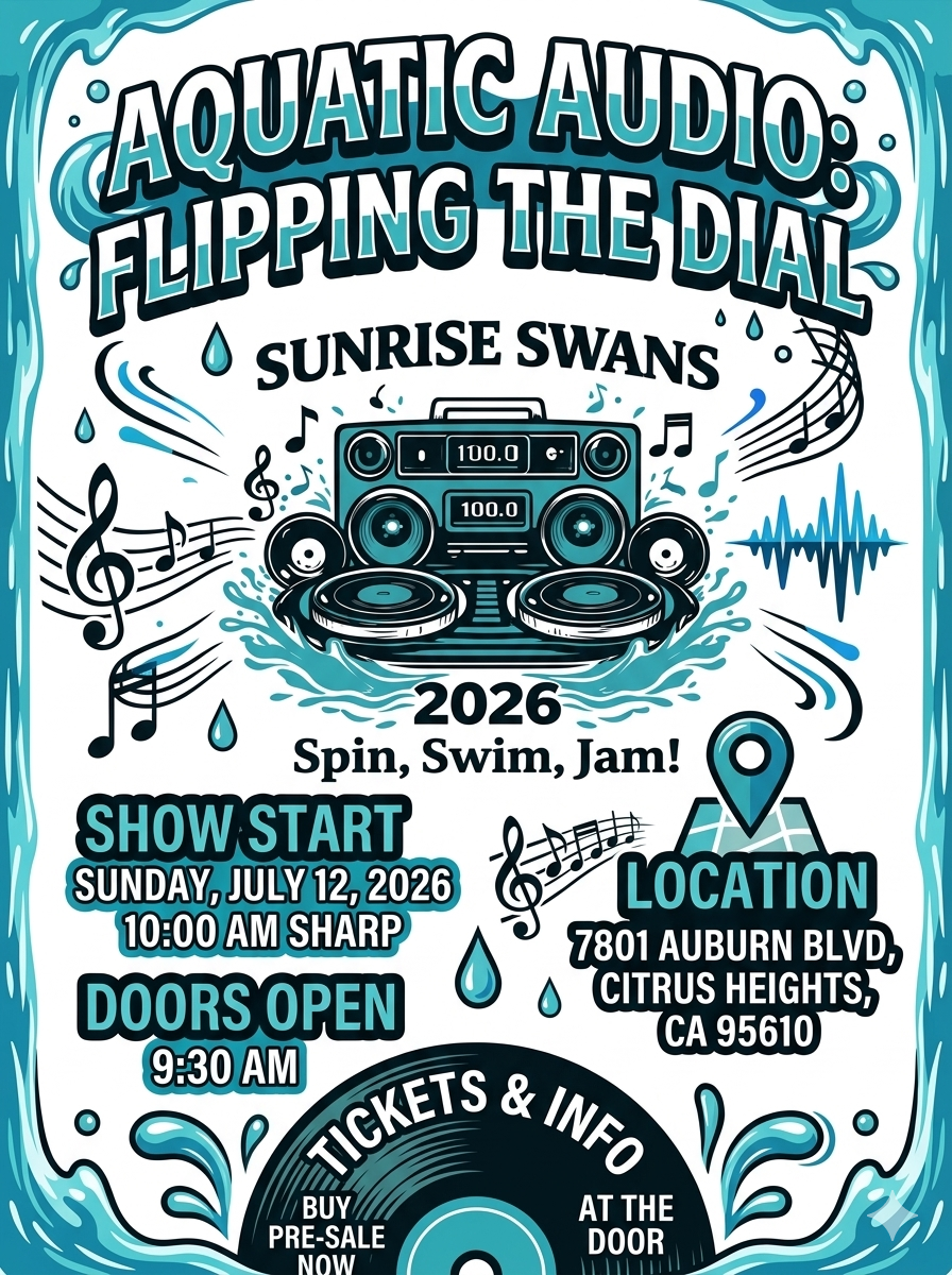 Campaign cover image for 2026 Sunrise Swans Artistic Swim Watershow