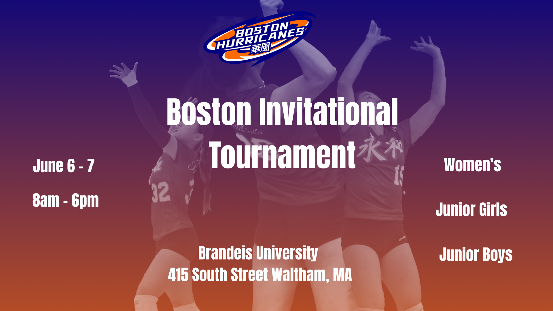 Campaign cover image for 2026 Volleyball  Boston Invitational  Tournament