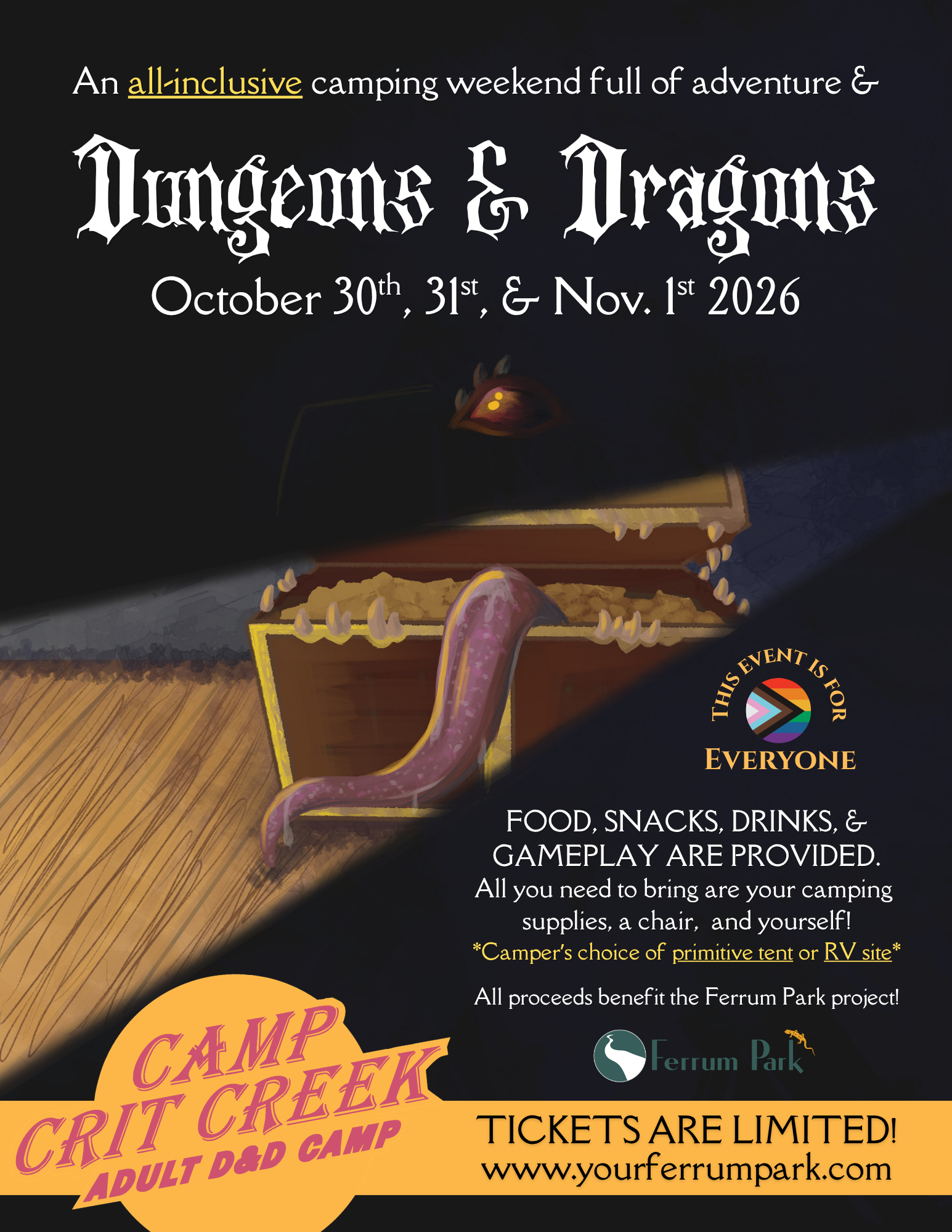 Campaign cover image for Camp CritCreek October 2026