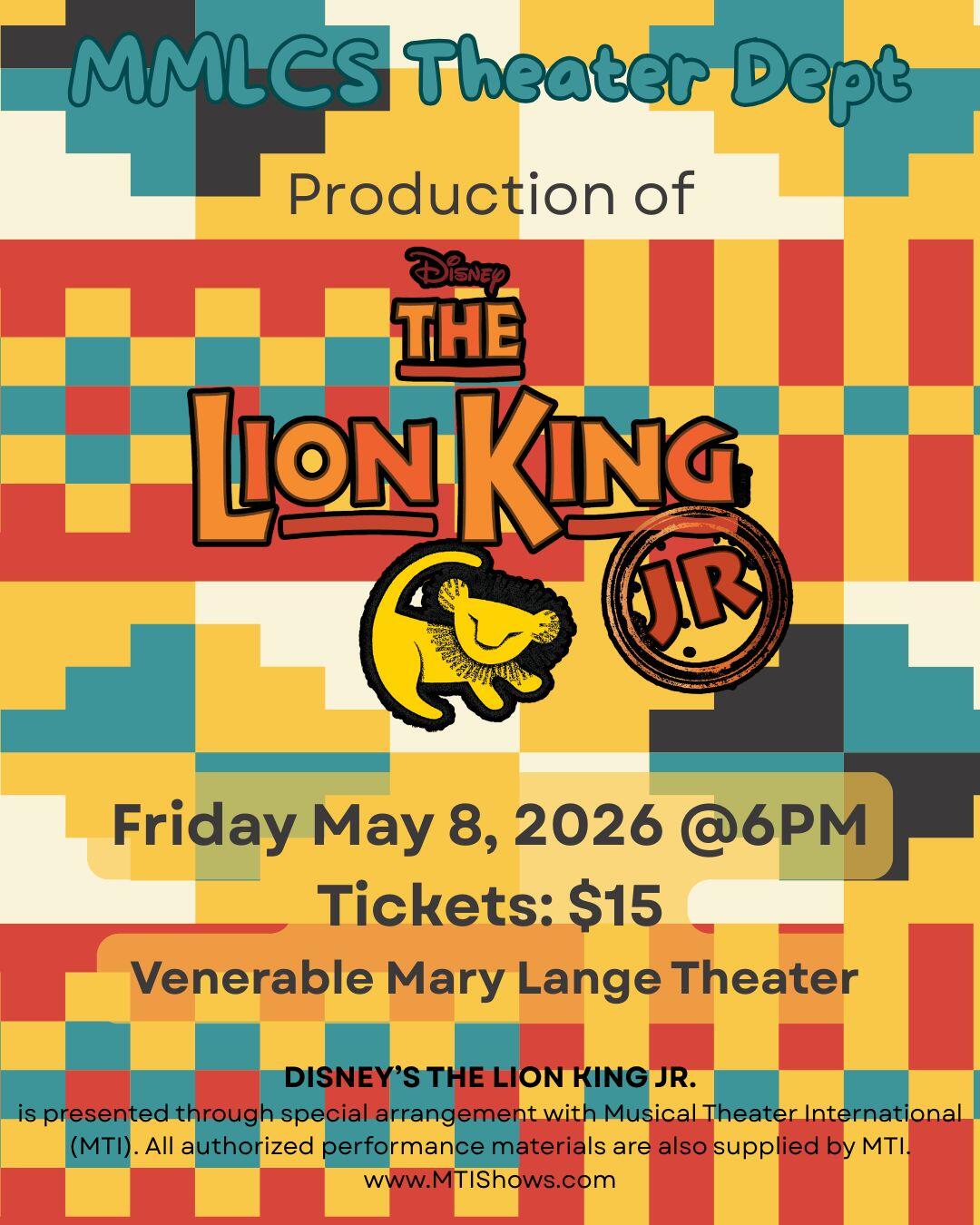 Campaign cover image for MMLCS Upper School Production - Musical Theater Program (copy)