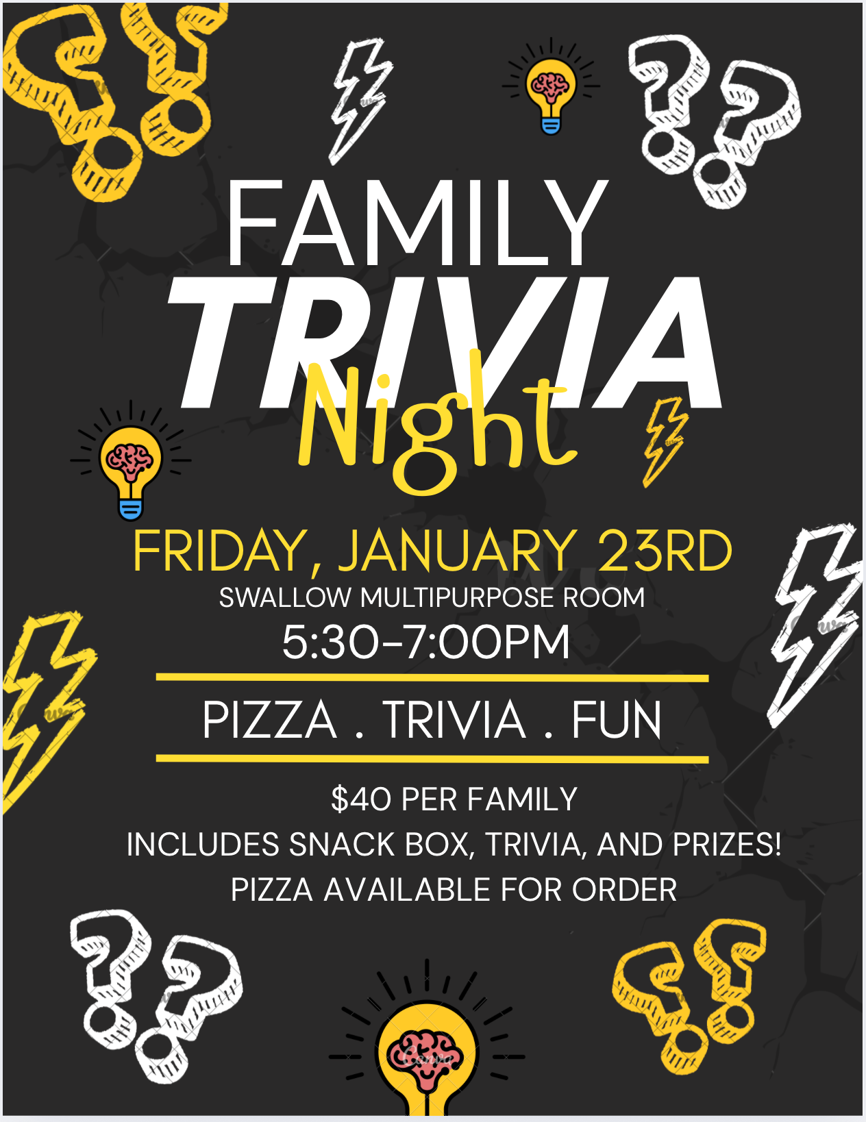 Campaign cover image for Family Trivia Night 2026