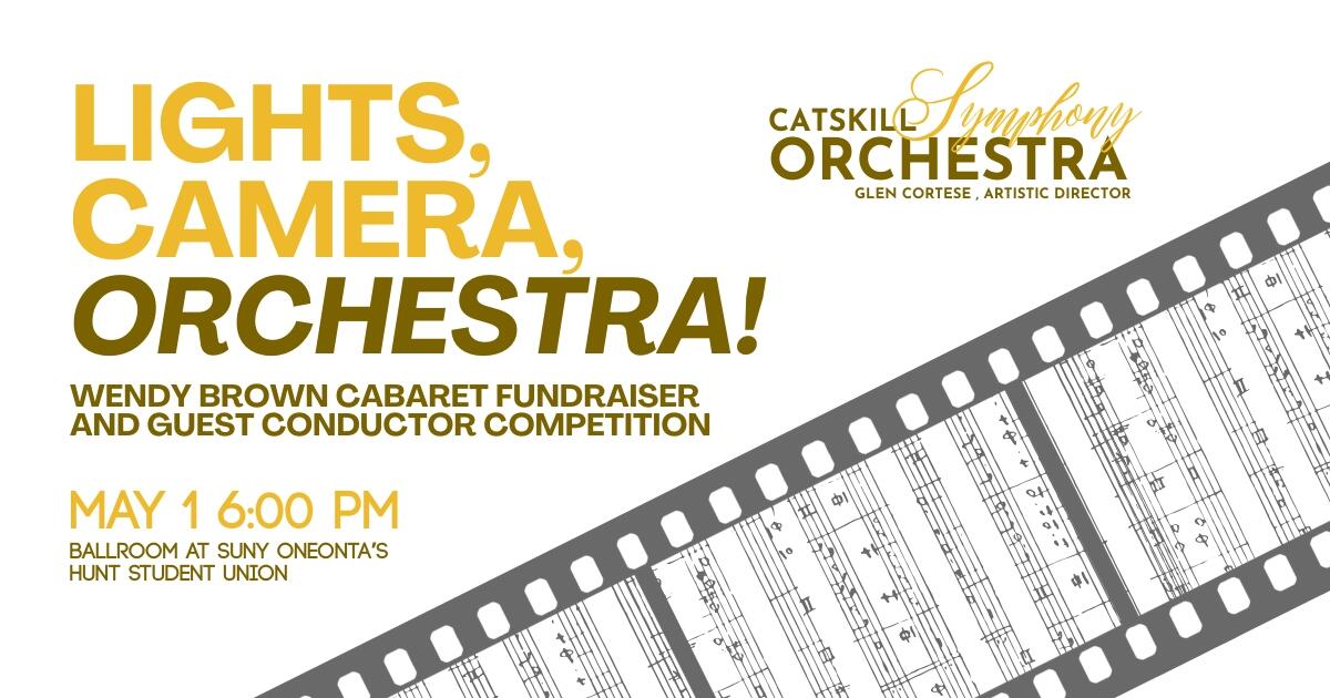 Campaign cover image for Concert V: Lights, Camera, Orchestra! Annual Wendy Brown Fundraiser and Guest Conductor Competition