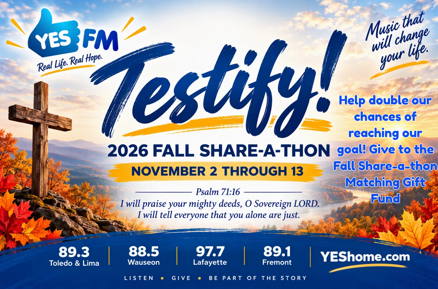 Campaign cover image for Fall Share-a-thon Matching Gift Fund