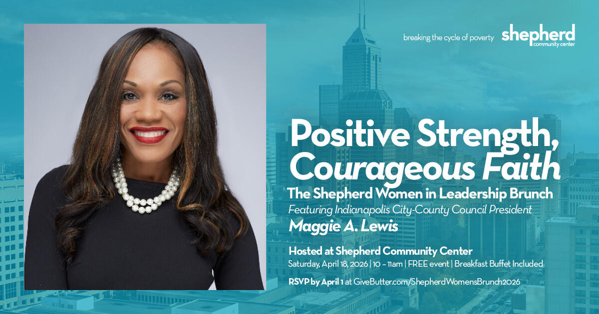 Campaign cover image for Positive Strength, Courageous Faith: A Women in Leadership Brunch with Shepherd Community Center