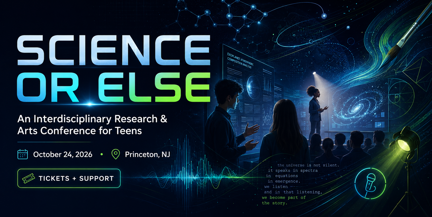 Campaign cover image for SCIENCE OR ELSE - Conference for Teens