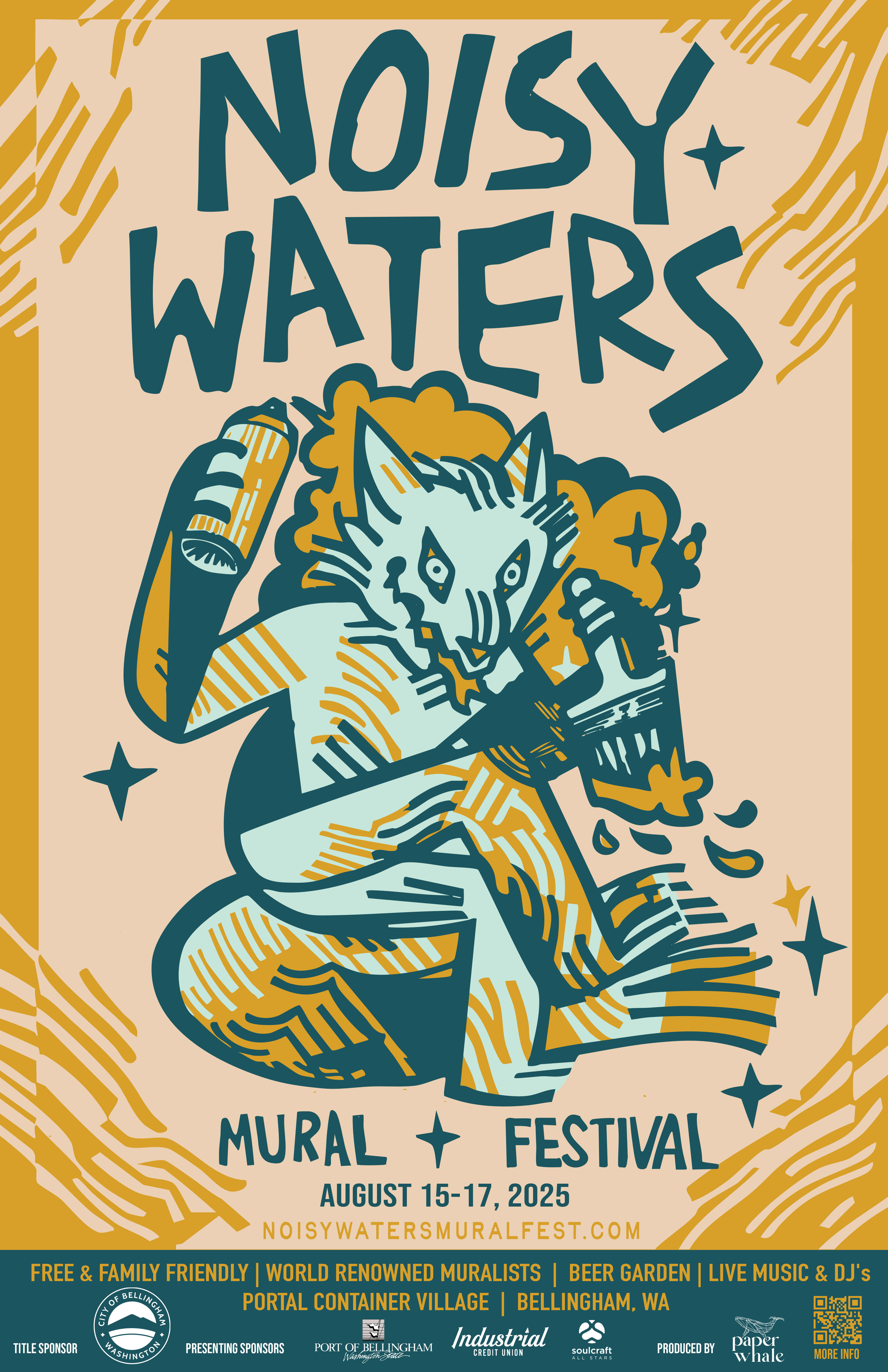 Campaign cover image for 2025 Noisy Waters Mural Festival Auction