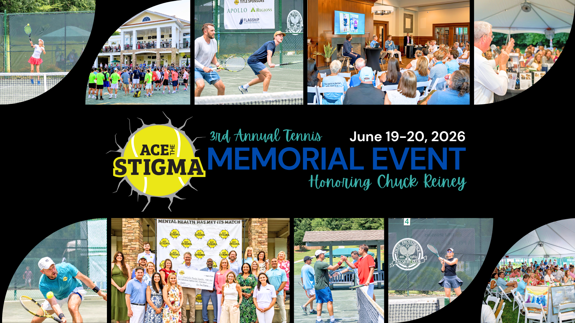 Campaign cover image for 2026 Ace the Stigma Tennis Memorial Event, Honoring Chuck Reiney