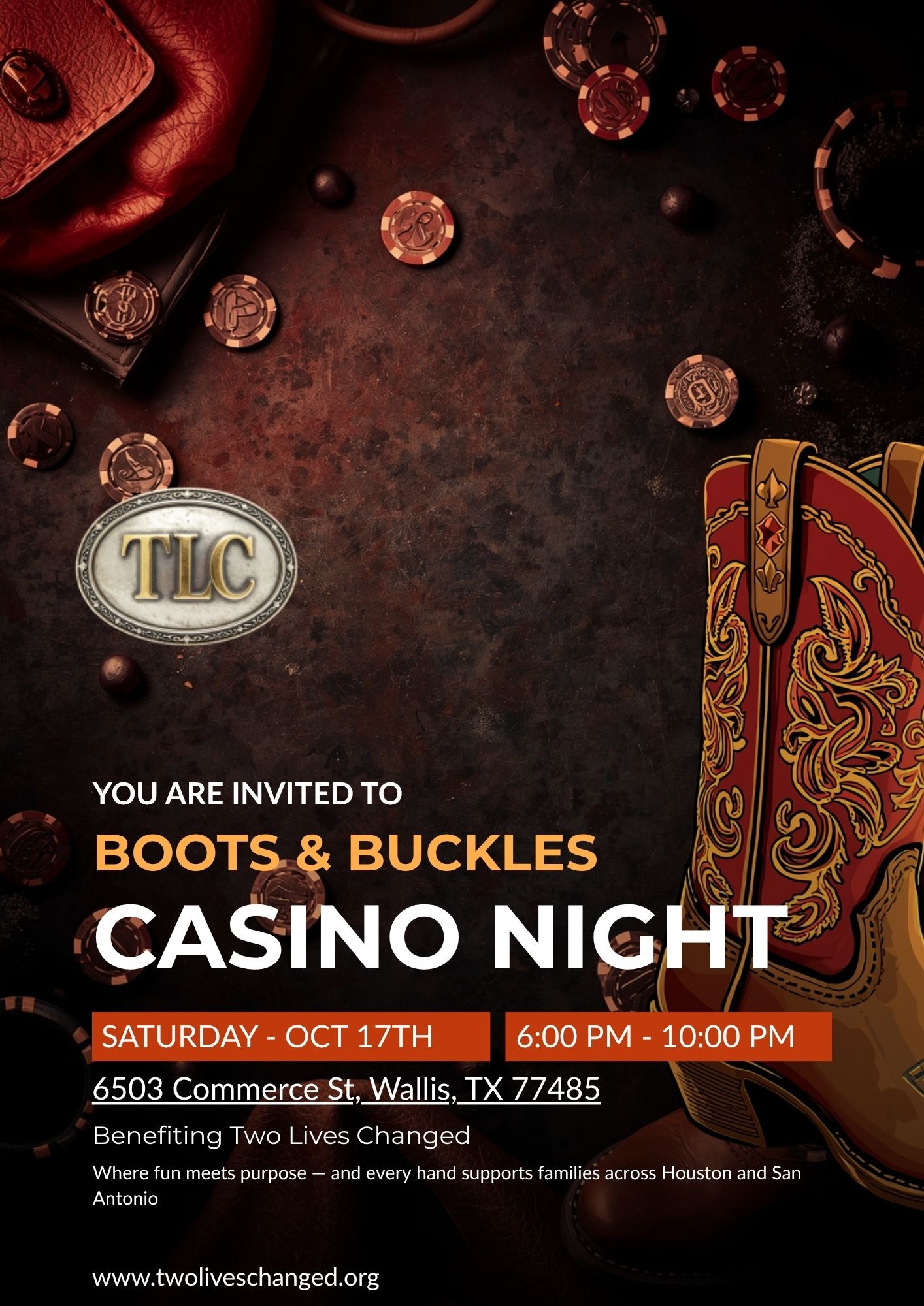 Campaign cover image for BOOTS & BUCKLES CASINO NIGHT