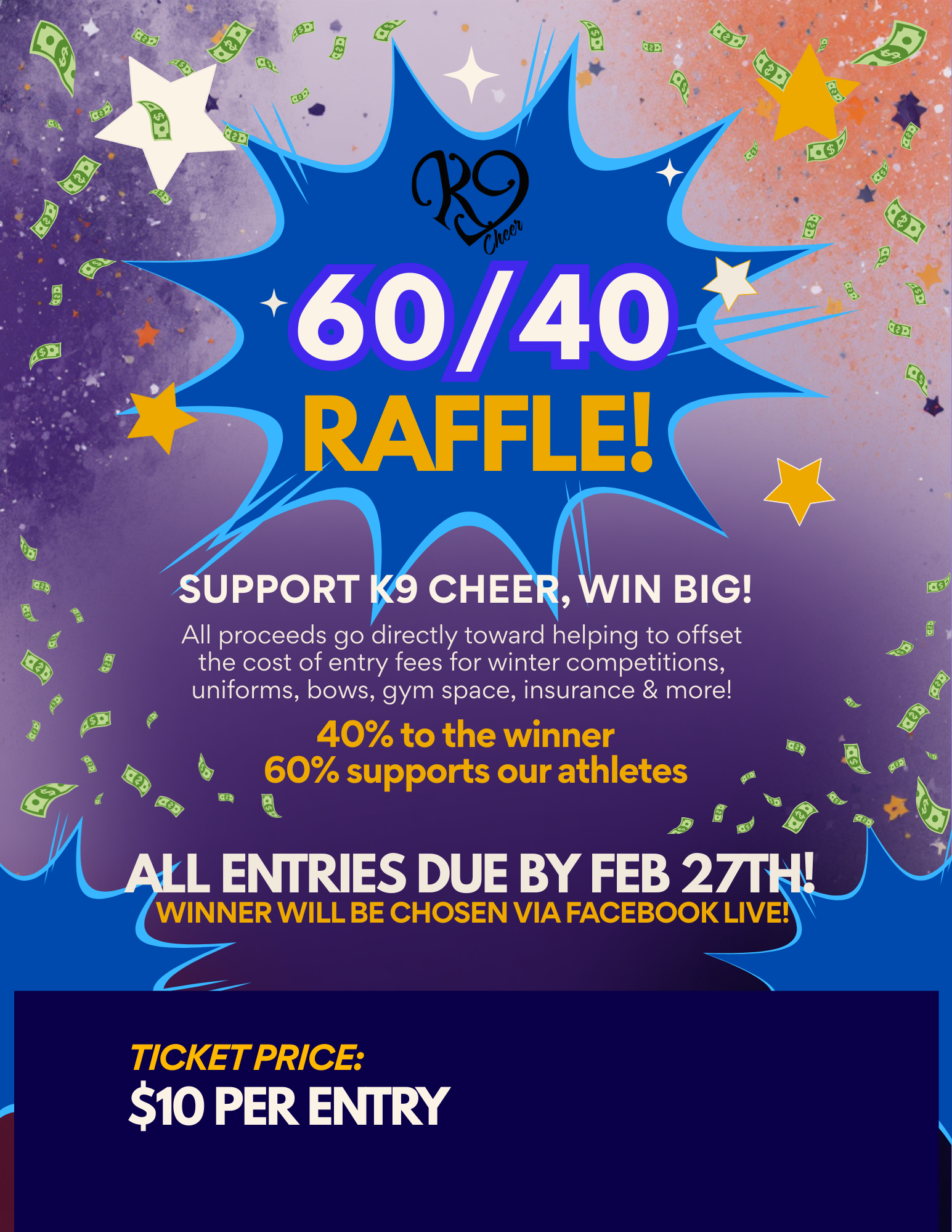 Campaign cover image for K9 Cheer 2026 Winter 60/40