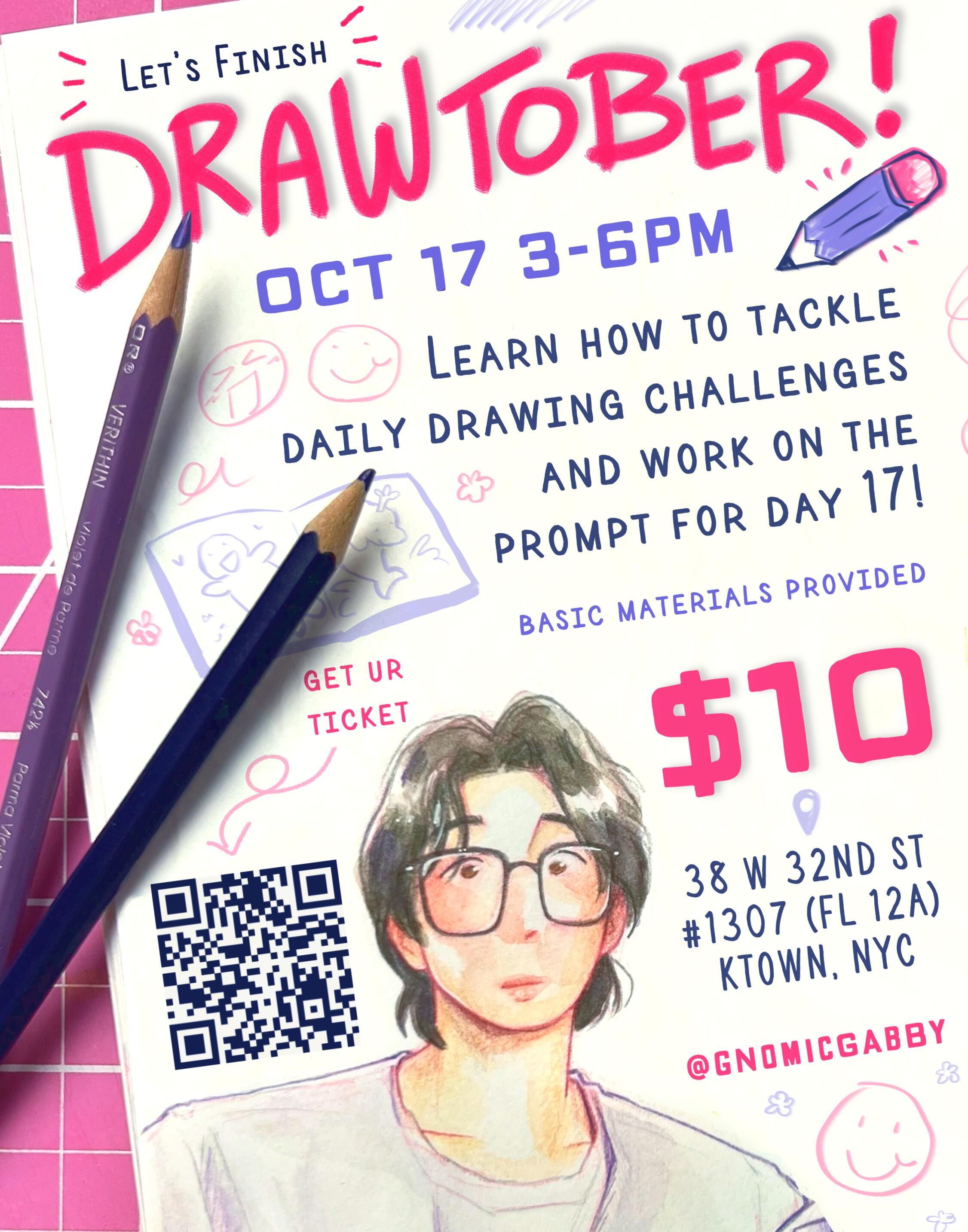 Campaign cover image for Drawtober 2026 10/17