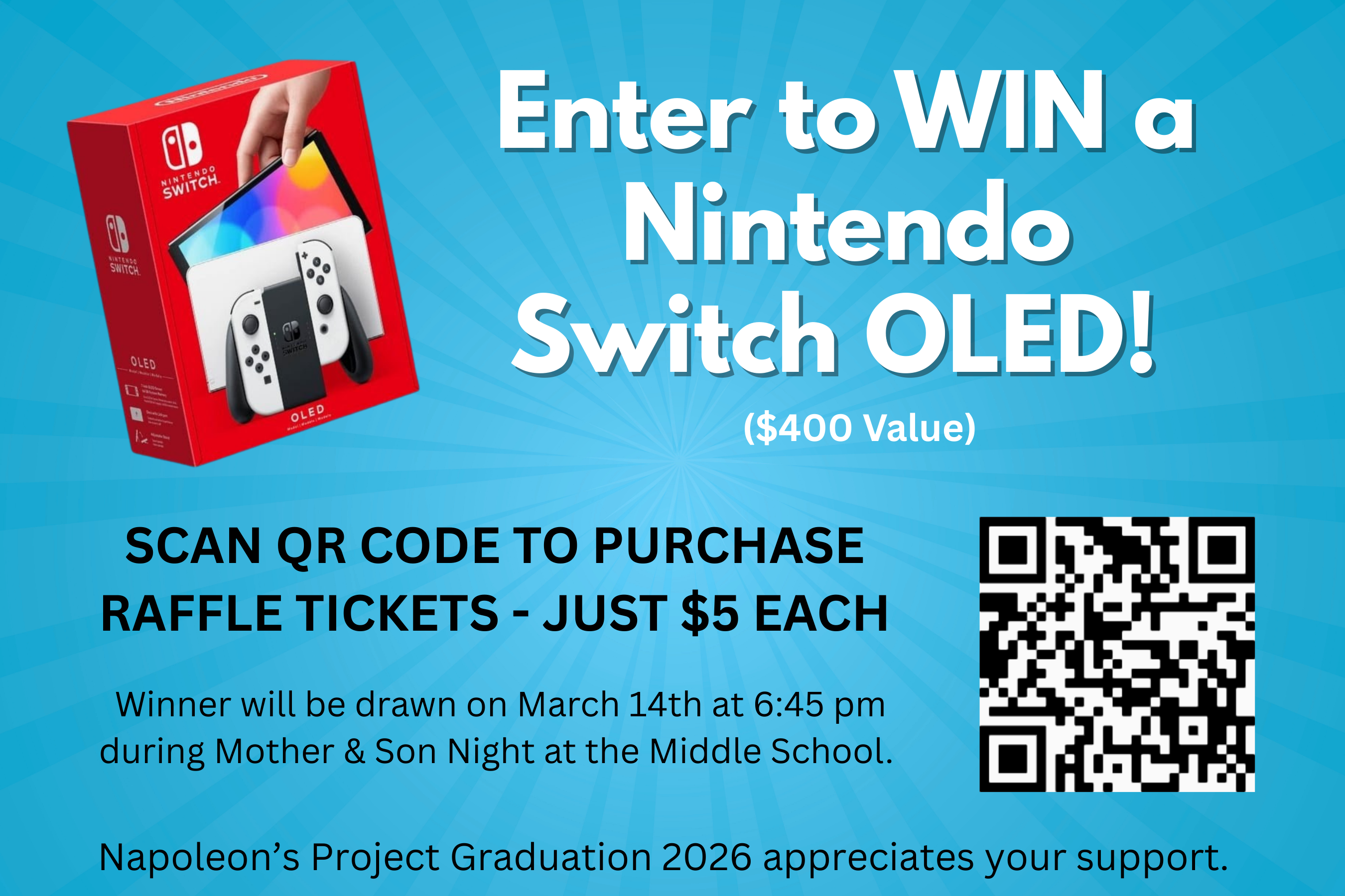 Campaign cover image for Nintendo Switch Raffle