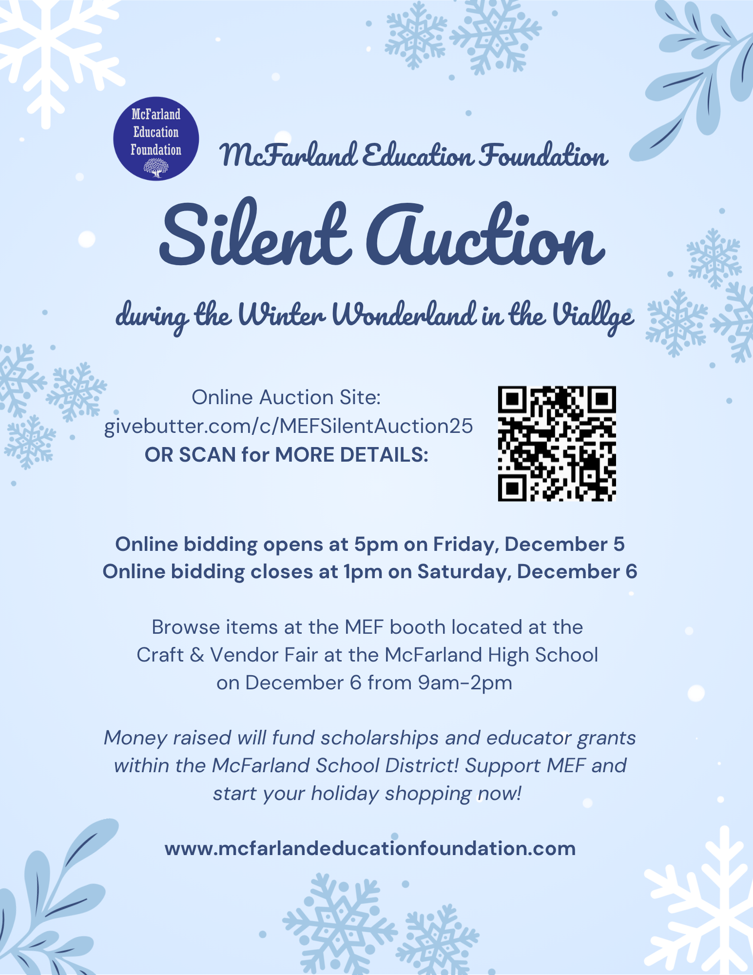 Campaign cover image for MEF Silent Auction 2025