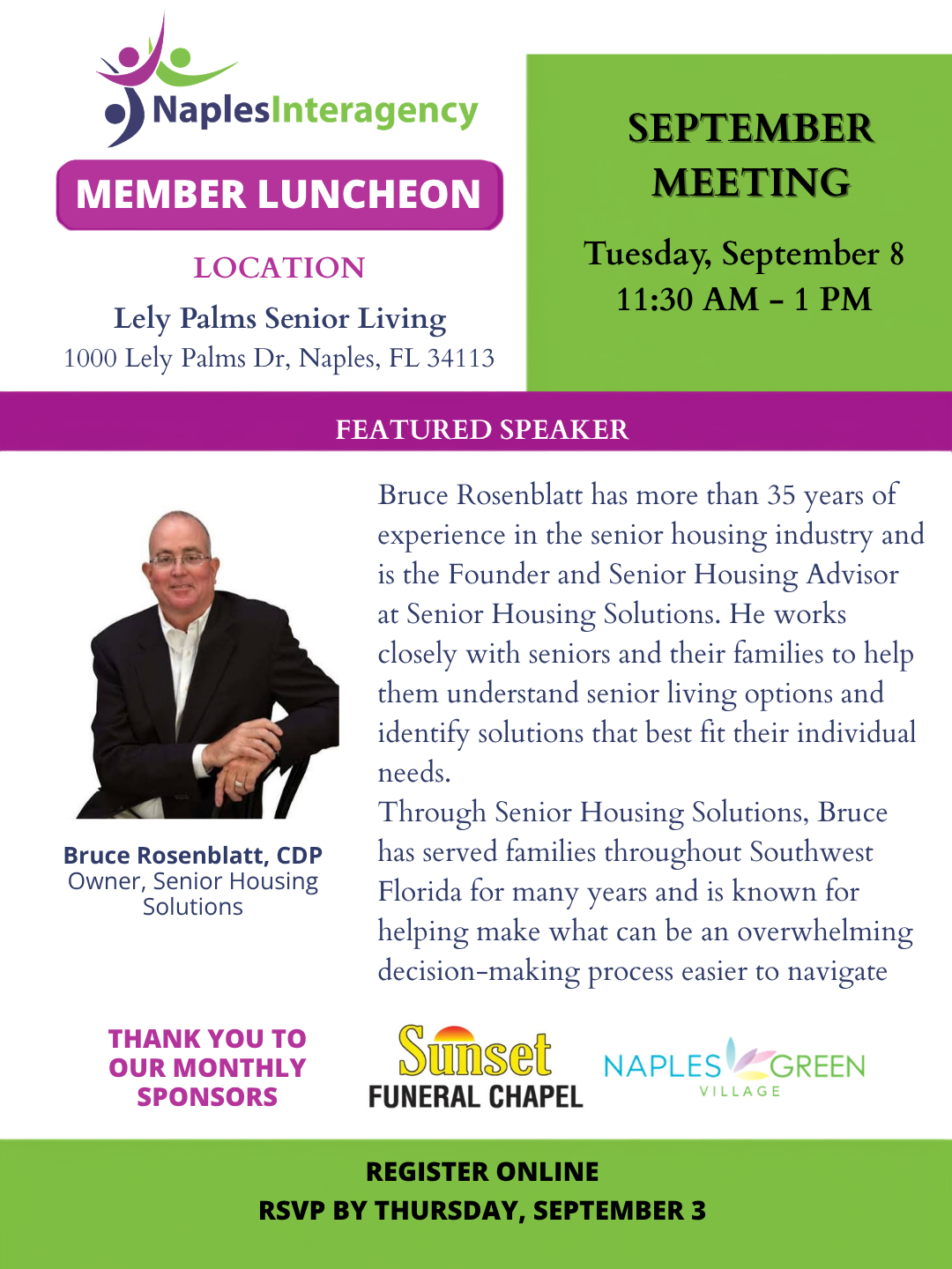 Campaign cover image for September Member Luncheon