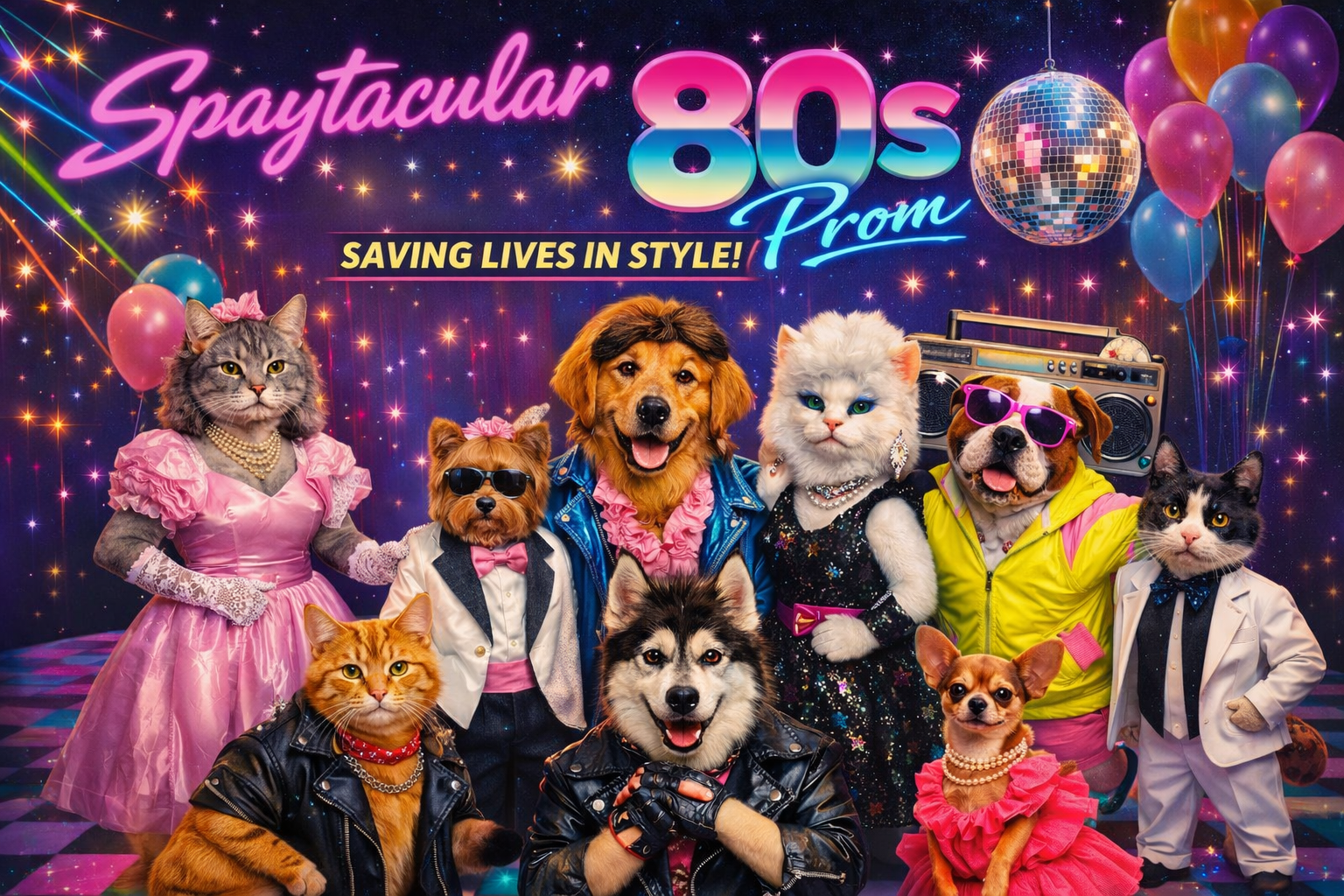 Campaign cover image for Spaytacular 80s Prom 🐾