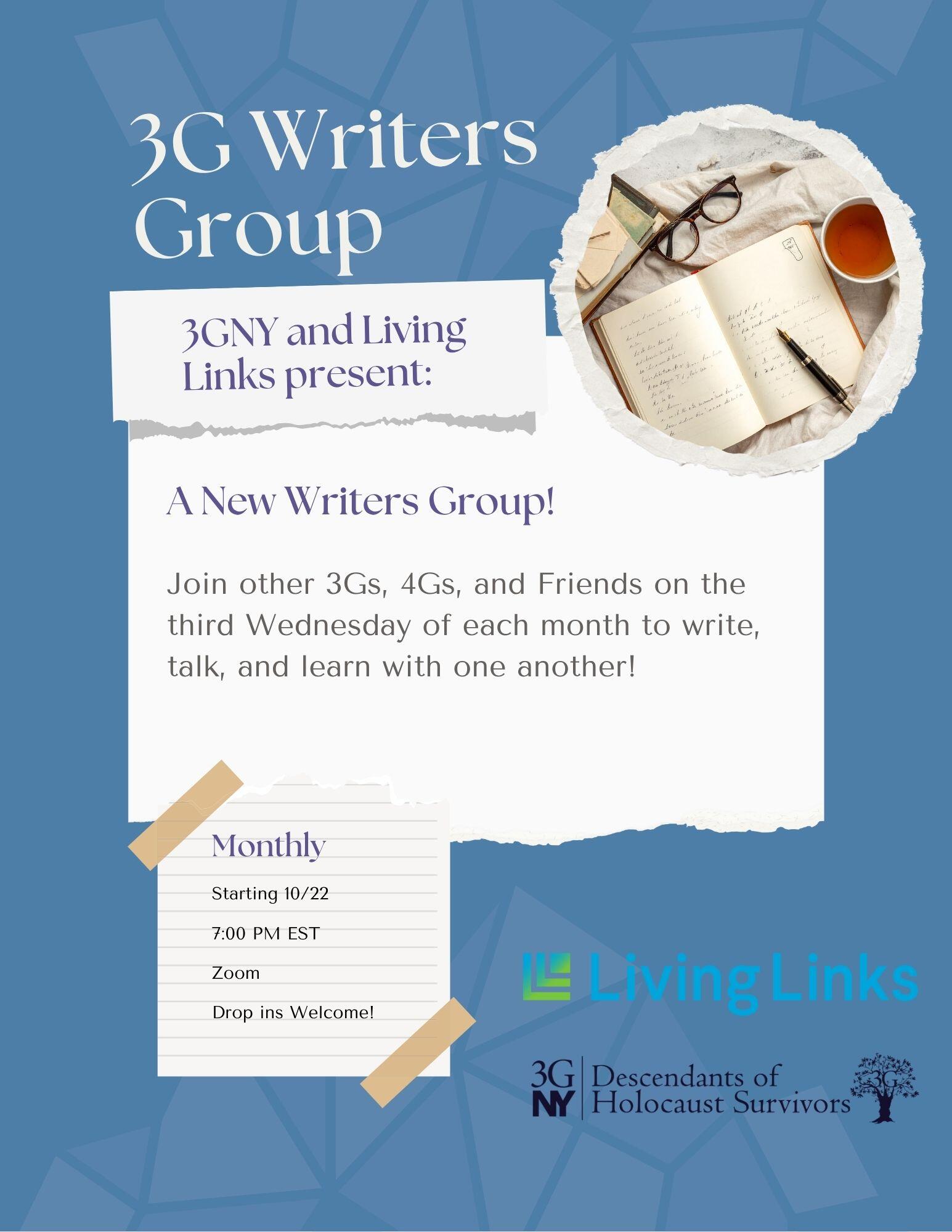 Campaign cover image for 3G Writers Group