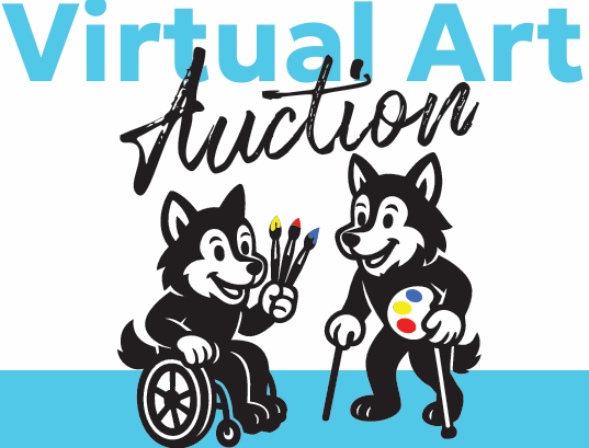 Campaign cover image for Hearts in Motion Virtual Art Auction Supporting Wolfpups on Wheels